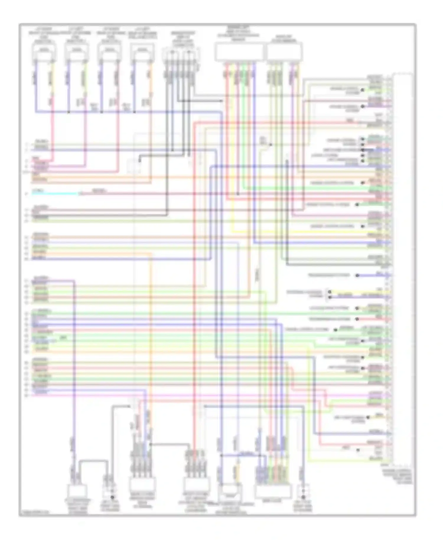 Impreza Subaru GD/GC/GG facelift 2 (2005-2007): Wiring diagram engine performance 2.5l (4 of 4)