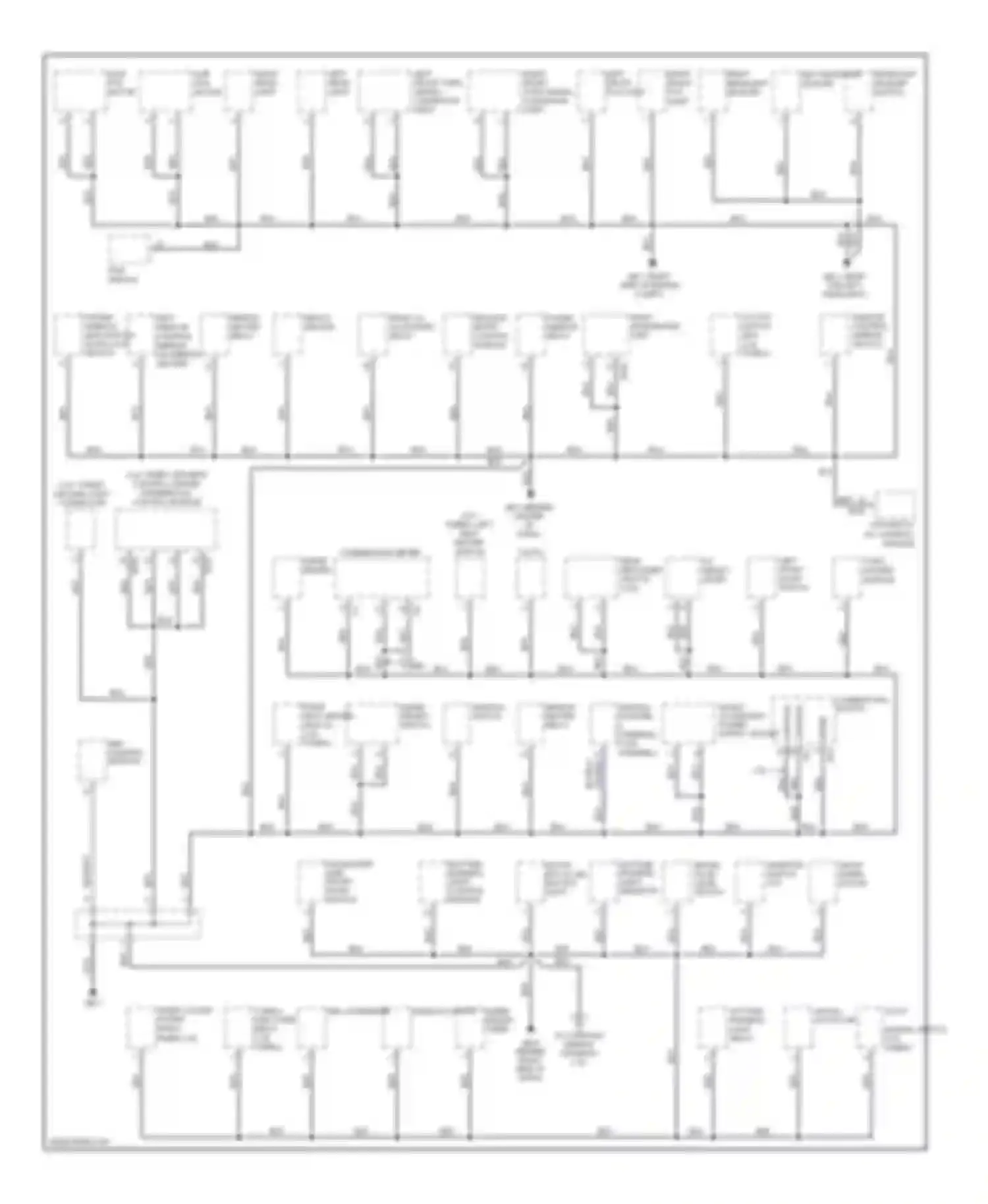 Impreza Subaru GD/GC/GG facelift 2 (2005-2007): Ground distribution circuit (1 of 3)