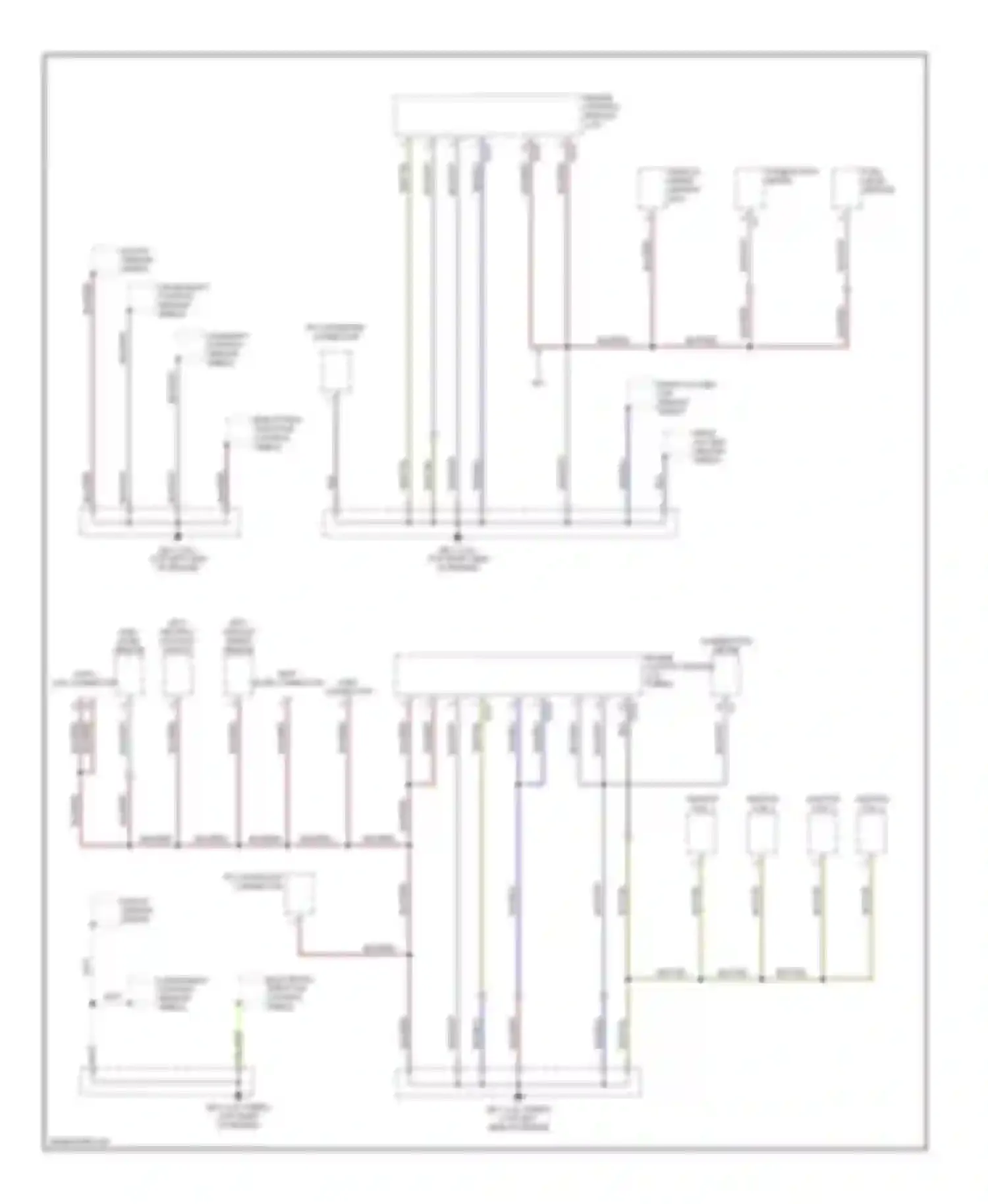Impreza Subaru GD/GC/GG facelift 2 (2005-2007): Ground distribution circuit (3 of 3)