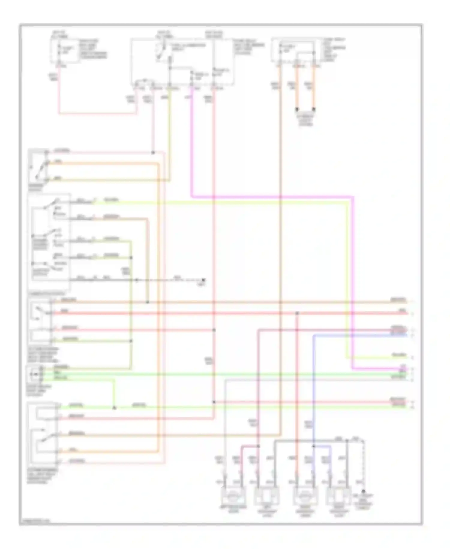 Impreza Subaru GD/GC/GG facelift 2 (2005-2007): Headlights circuit, with high intensity discharge (1 of 2)