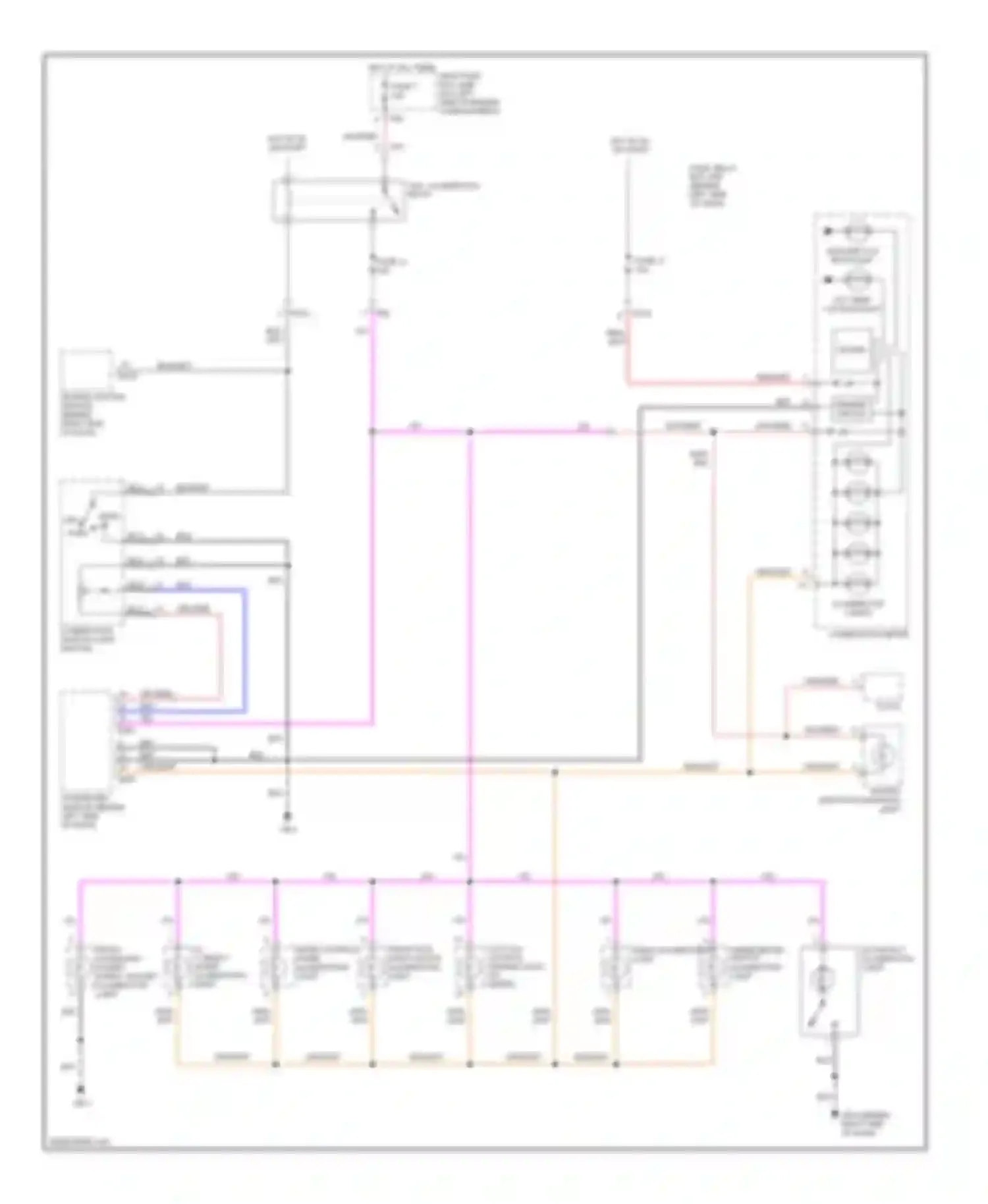 Impreza Subaru GD/GC/GG facelift 2 (2005-2007): 2.5l, instrument illumination circuit