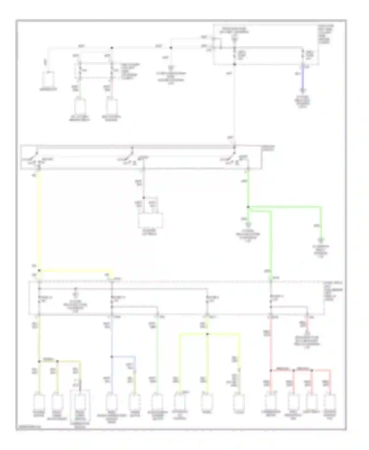 Impreza Subaru GD/GC/GG facelift 2 (2005-2007): Power distribution circuit (2 of 4)