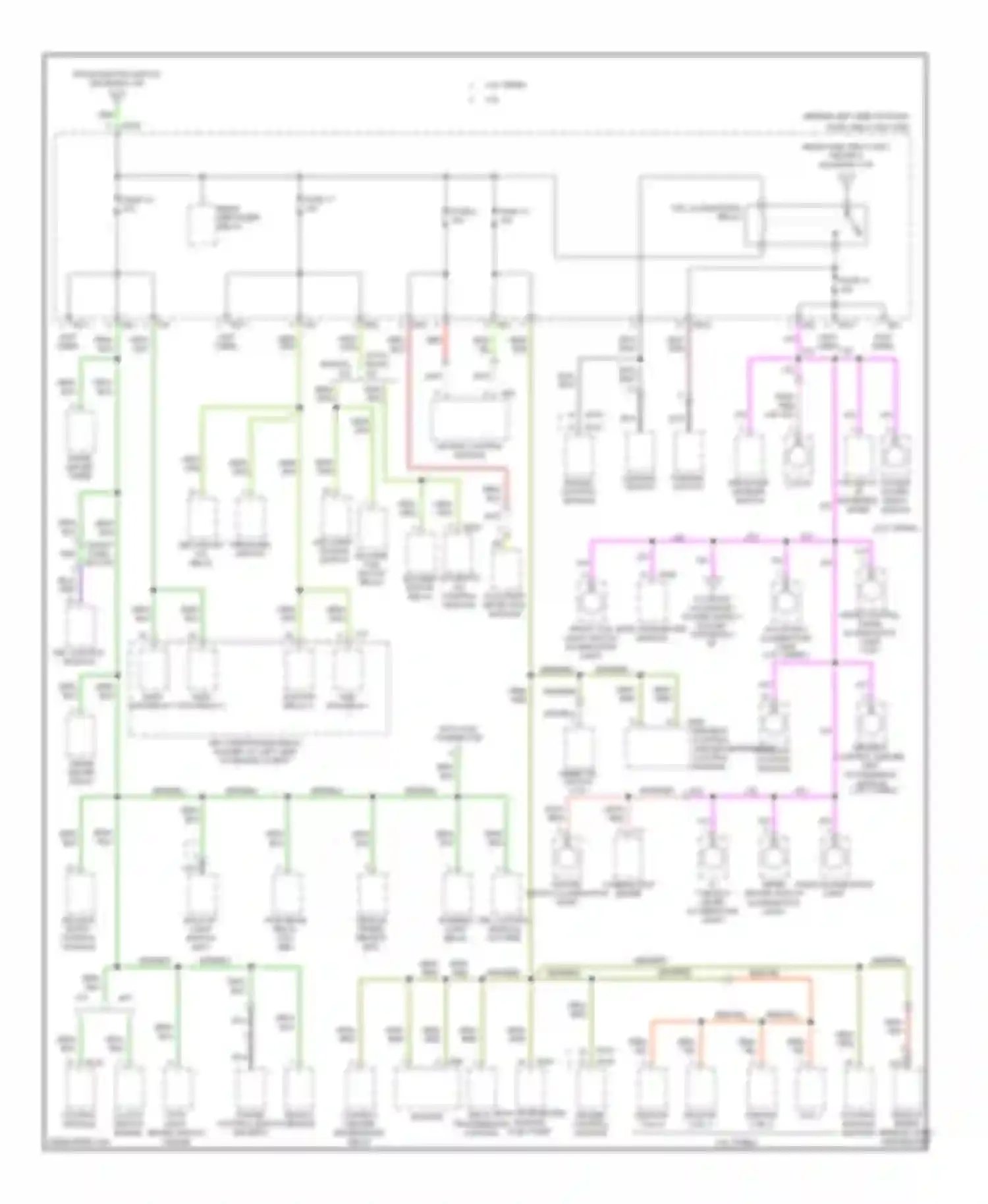 Impreza Subaru GD/GC/GG facelift 2 (2005-2007): Power distribution circuit (3 of 4)