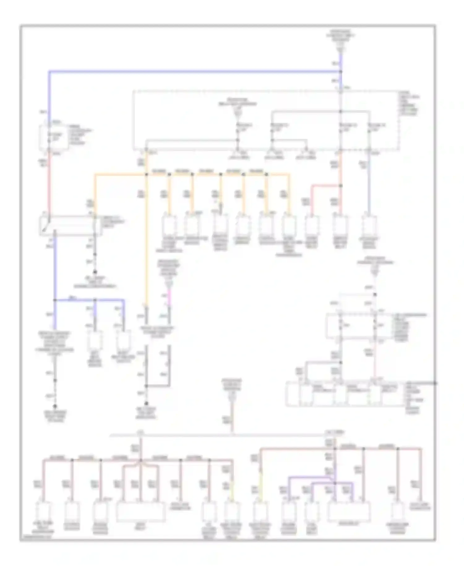 Impreza Subaru GD/GC/GG facelift 2 (2005-2007): Power distribution circuit (4 of 4)