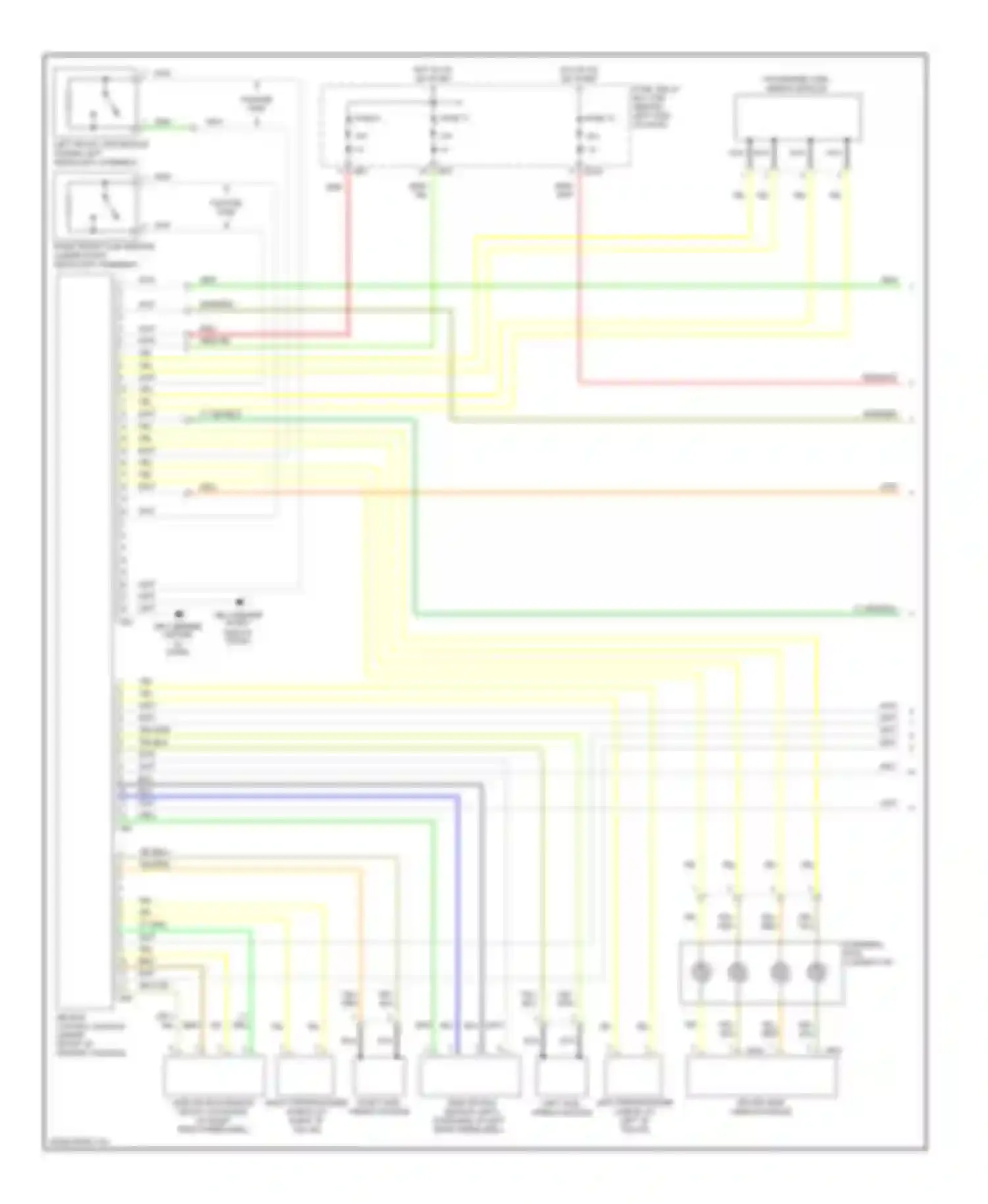 Impreza Subaru GD/GC/GG facelift 2 (2005-2007): Supplemental restraints circuit (1 of 2)