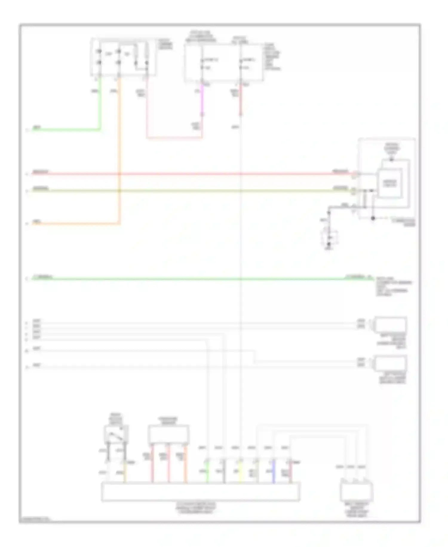 Impreza Subaru GD/GC/GG facelift 2 (2005-2007): Supplemental restraints circuit (2 of 2)