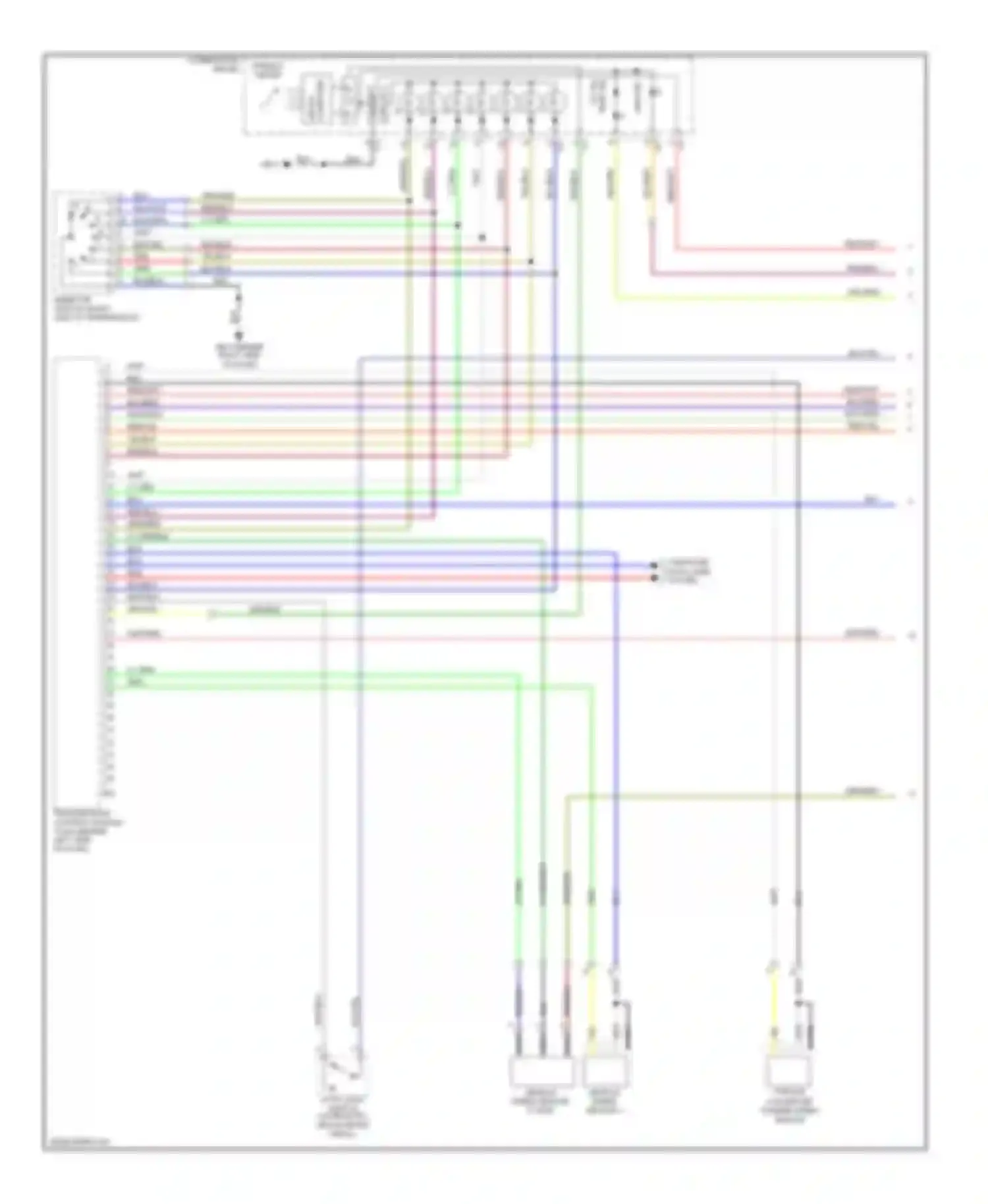Impreza Subaru GD/GC/GG facelift 2 (2005-2007): Transmission circuit (1 of 2)