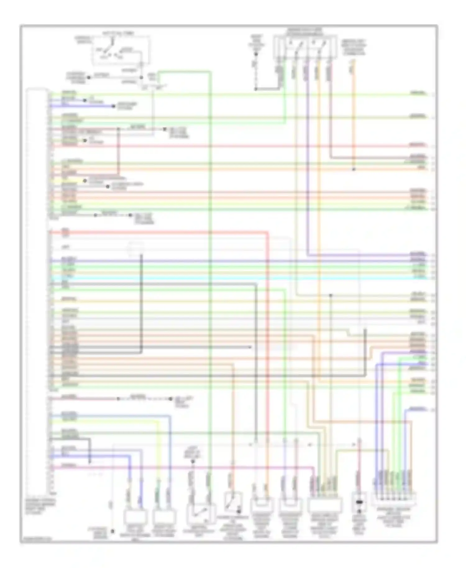 Impreza Subaru GD/GC/GG facelift (2002-2005): Wiring diagram engine performance 2.0l (1 of 4)
