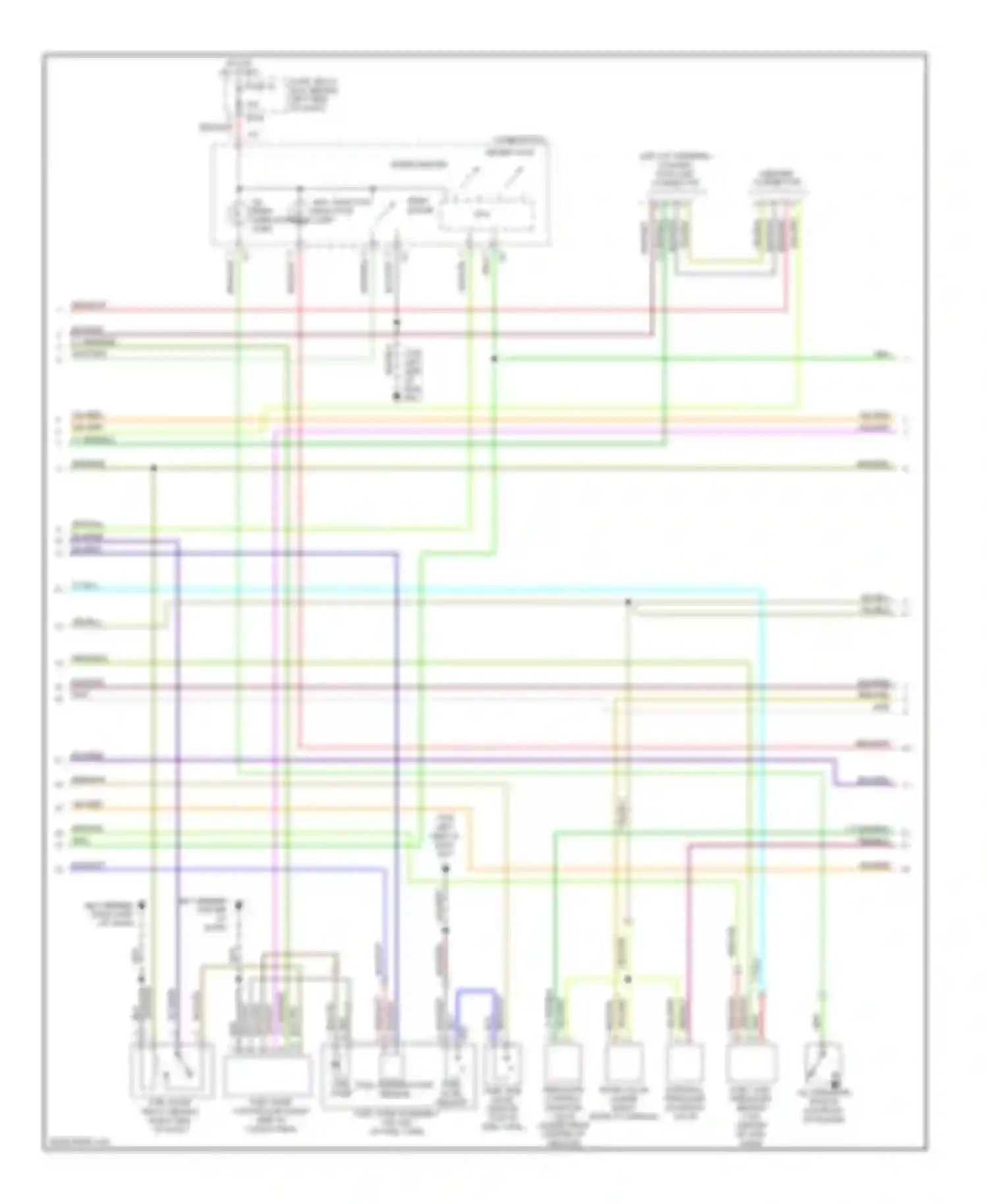 Impreza Subaru GD/GC/GG facelift (2002-2005): Wiring diagram engine performance 2.0l (3 of 4)