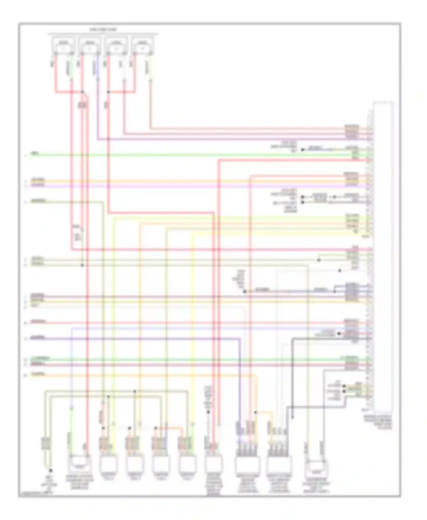 Impreza Subaru GD/GC/GG facelift (2002-2005): Wiring diagram engine performance 2.0l (4 of 4)