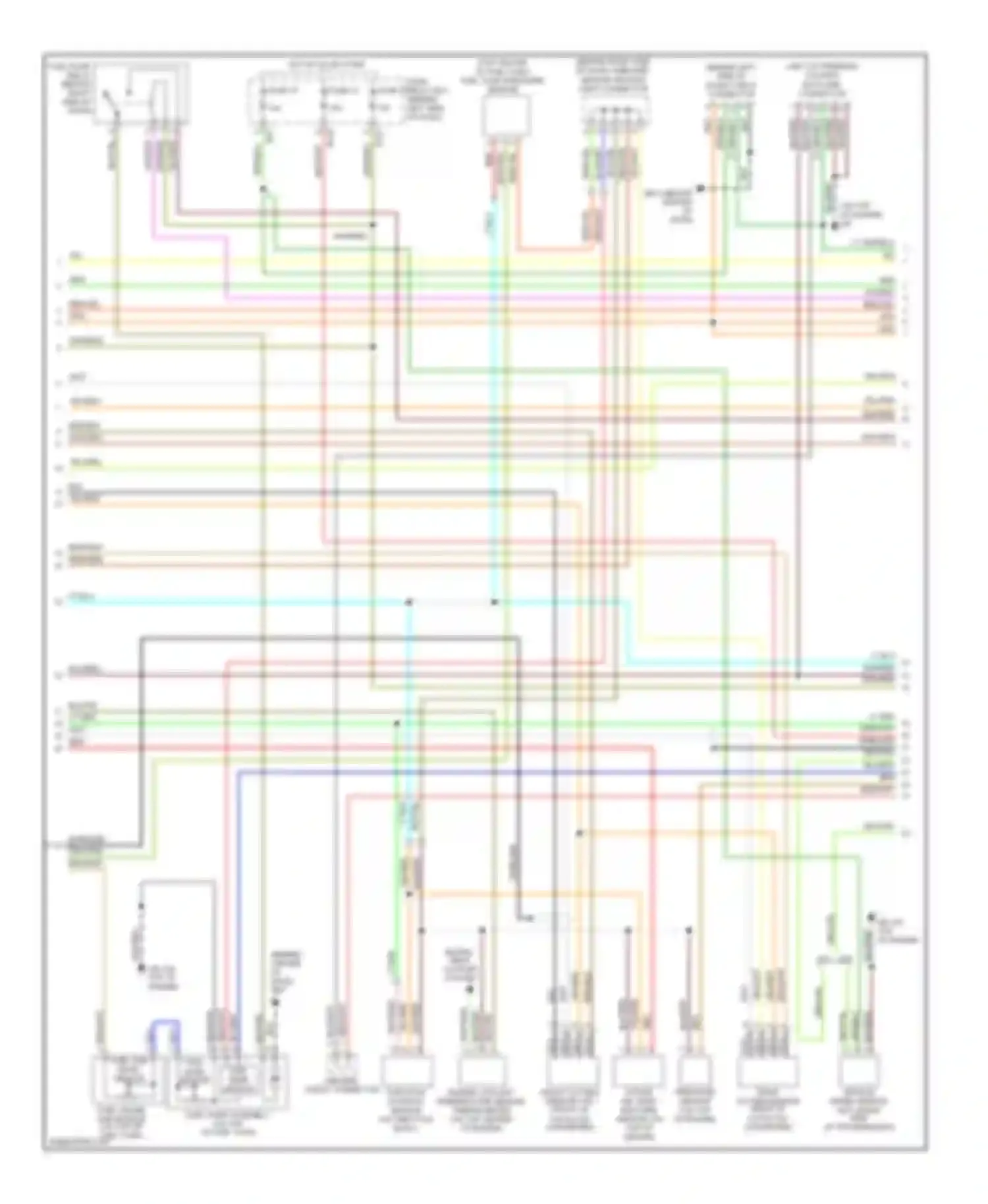 Impreza Subaru GD/GC/GG facelift (2002-2005): Wiring diagram engine performance 2.5l (2 of 3)