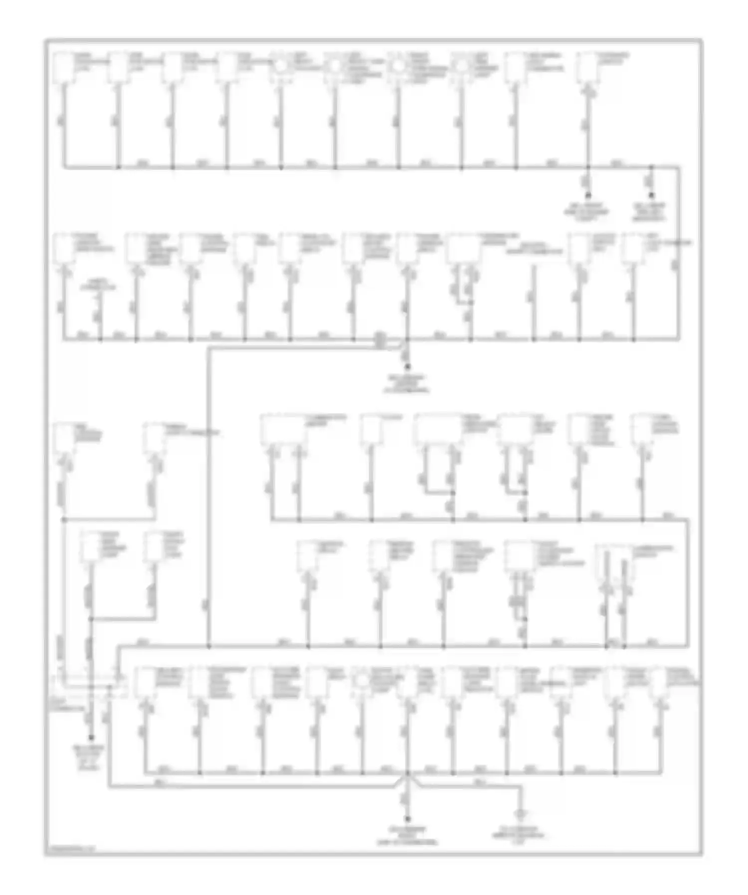 Impreza Subaru GD/GC/GG facelift (2002-2005): Ground distribution circuit (1 of 3)