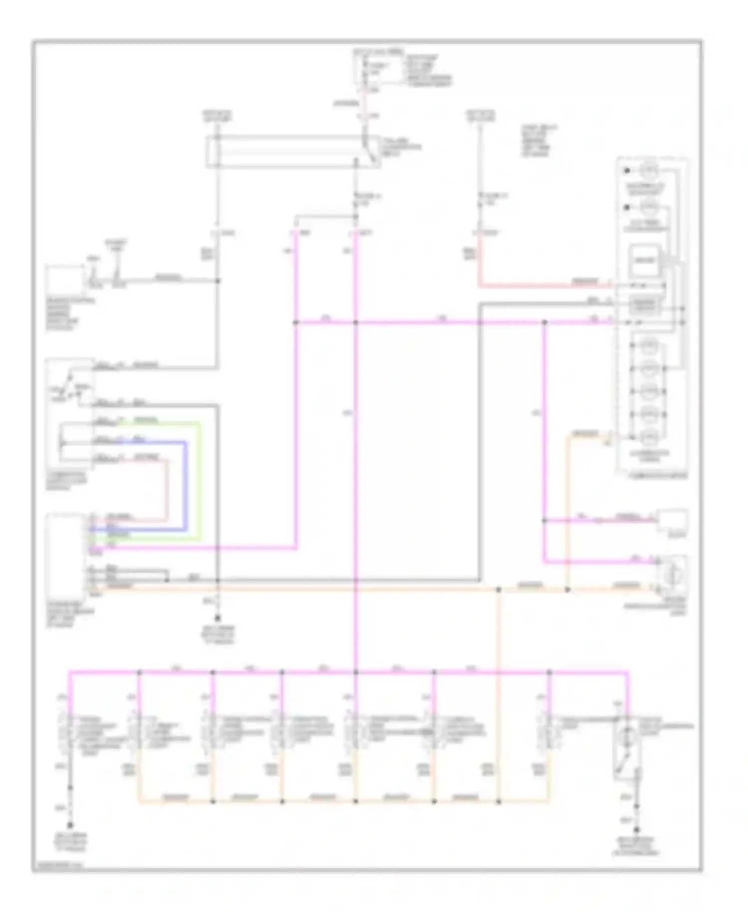 Impreza Subaru GD/GC/GG facelift (2002-2005): Instrument illumination circuit