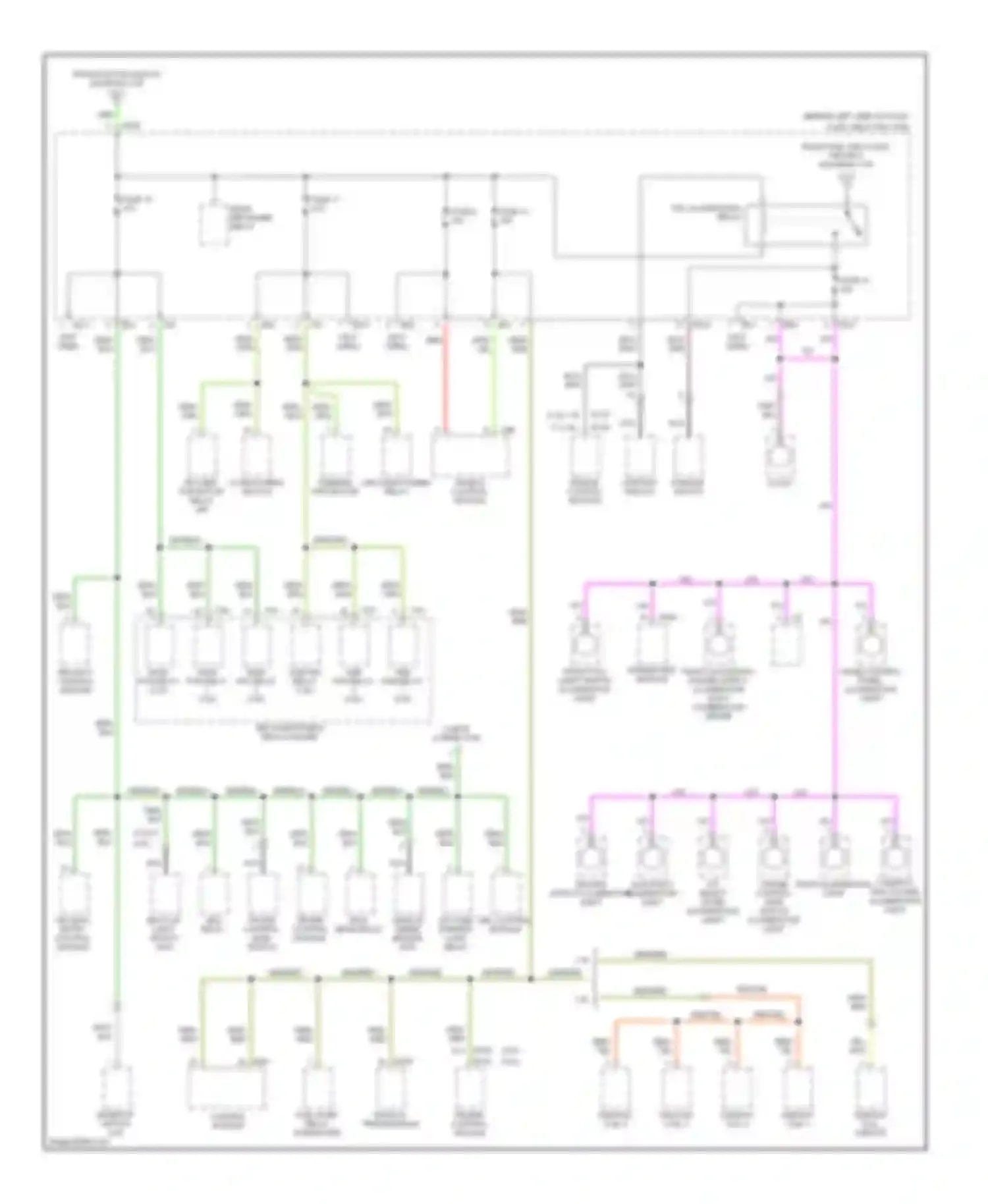 Impreza Subaru GD/GC/GG facelift (2002-2005): Power distribution circuit (3 of 4)