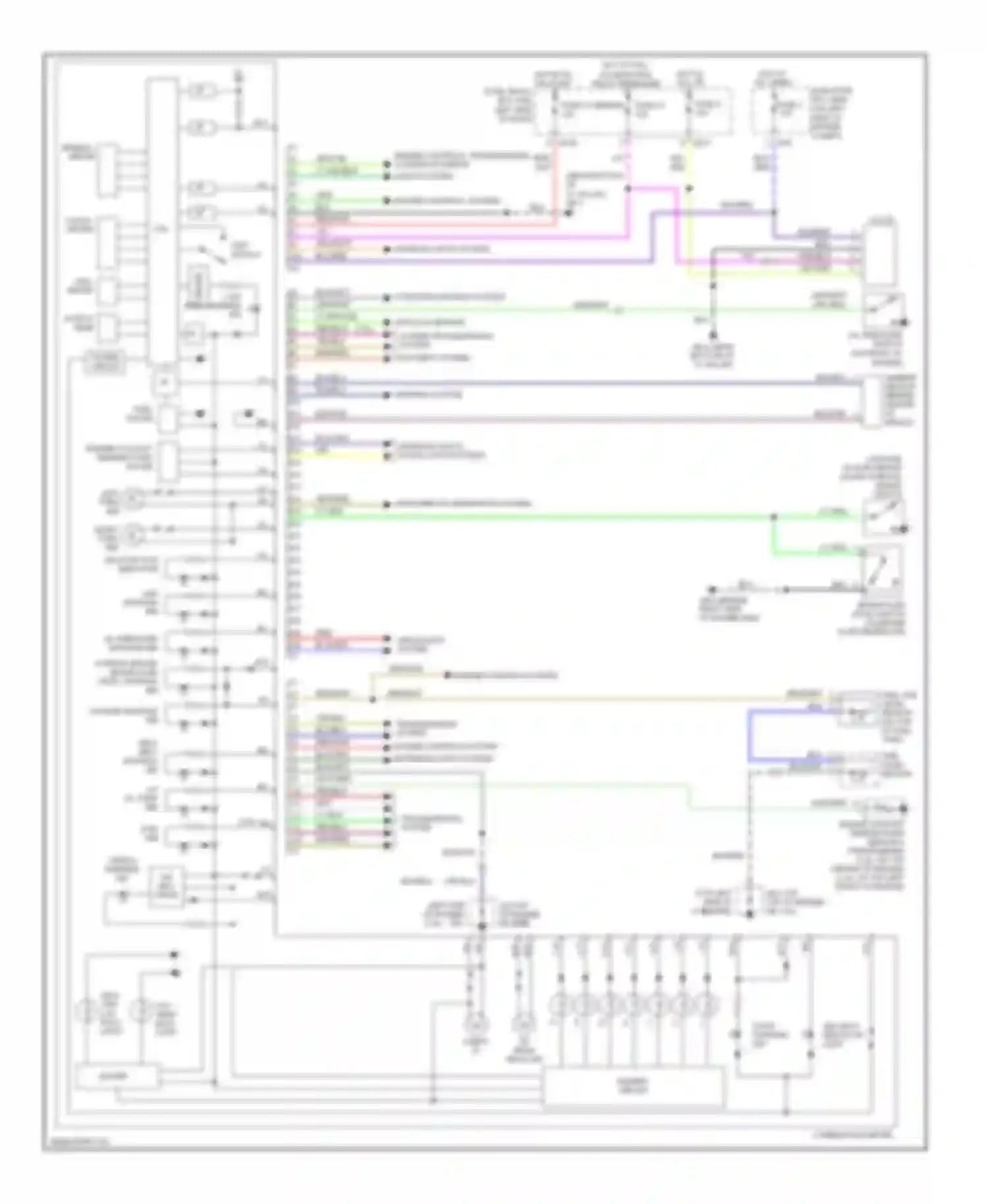 Wiring diagram fuel level sensor for Subaru Impreza GD/GC/GG facelift (2002-2005) (2 of 3)