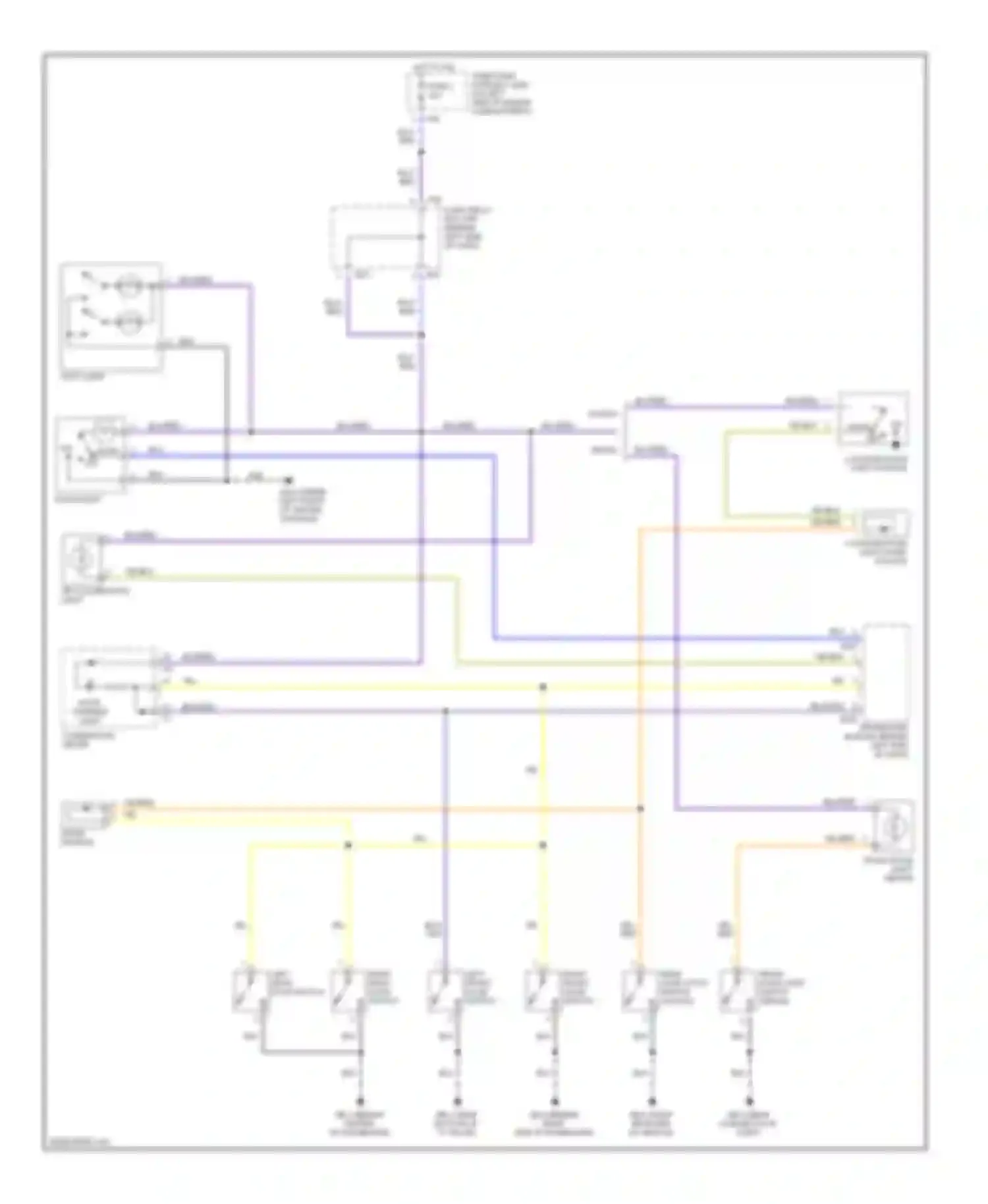Wiring diagram key illumination light for Subaru Impreza GD/GC/GG facelift (2002-2005) (1 of 1)