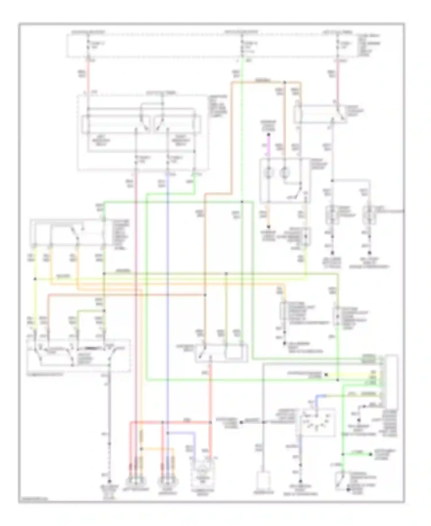 Wiring diagram park head off pass lo dimmer, passing switch lighting switch for Subaru Impreza GD/GC/GG facelift (2002-2005) (1 of 1)