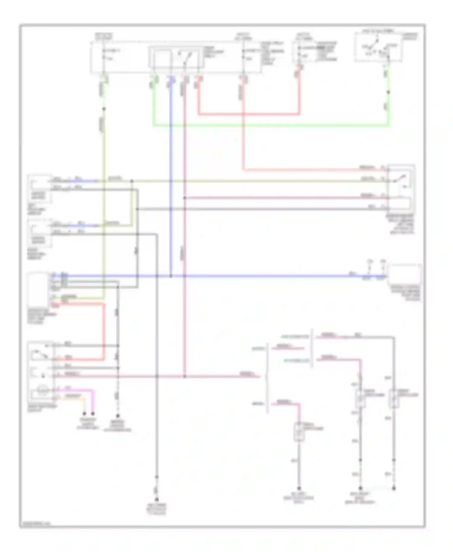 Wiring diagram rear defogger relay for Subaru Impreza GD/GC/GG facelift (2002-2005) (1 of 3)