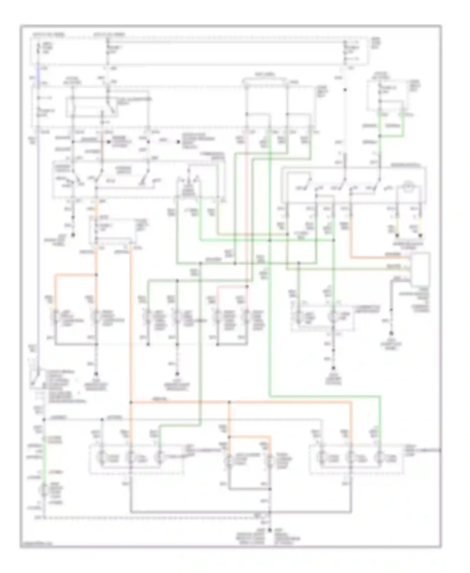 Impreza Subaru GD/GC/GG (2000-2002): Exterior lamps circuit