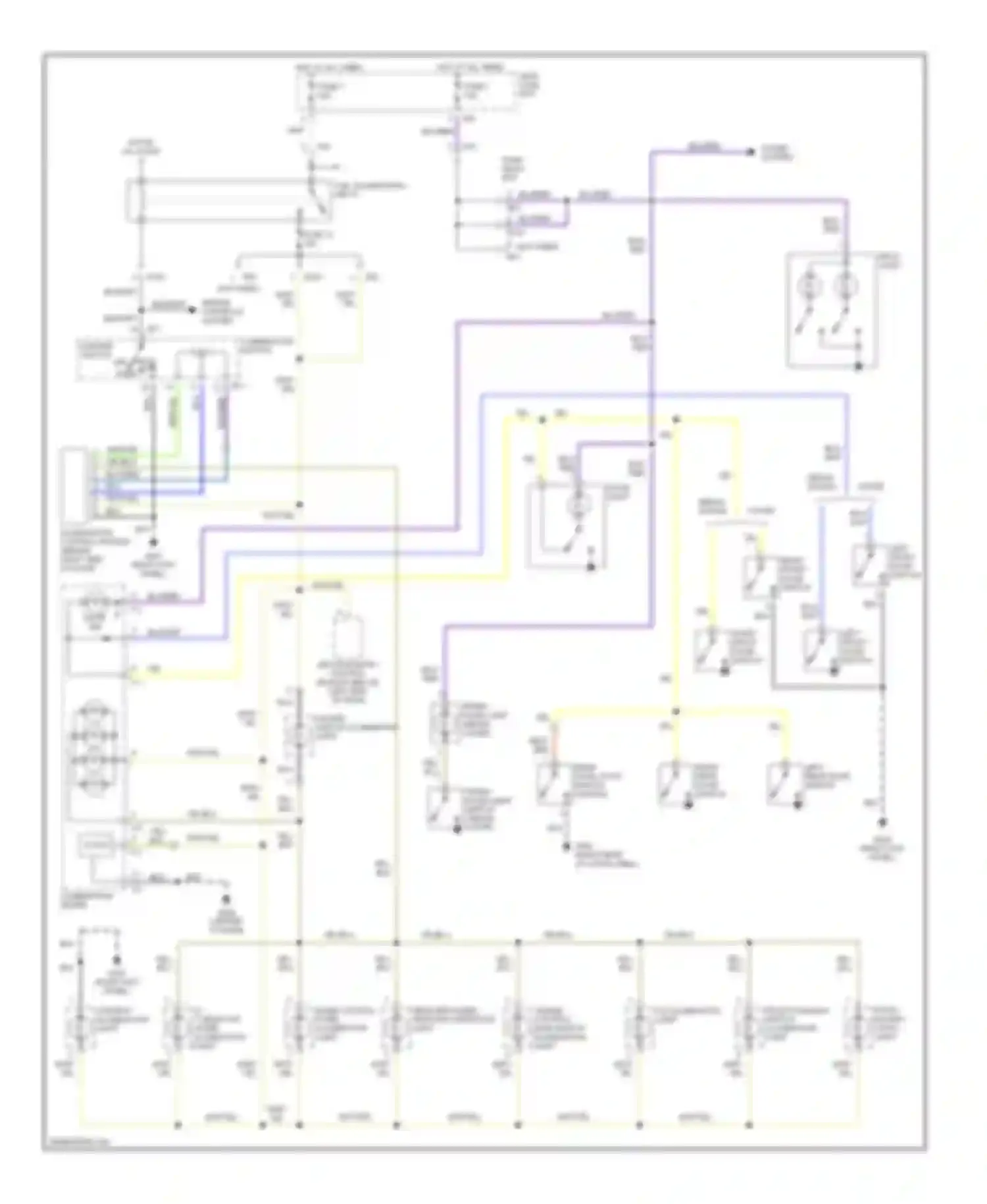 Impreza Subaru GD/GC/GG (2000-2002): Interior light circuit
