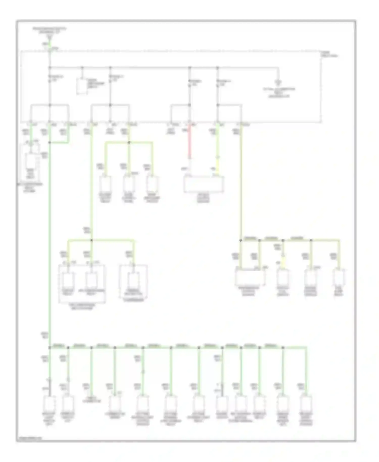 Impreza Subaru GD/GC/GG (2000-2002): Power distribution circuit (3 of 4)