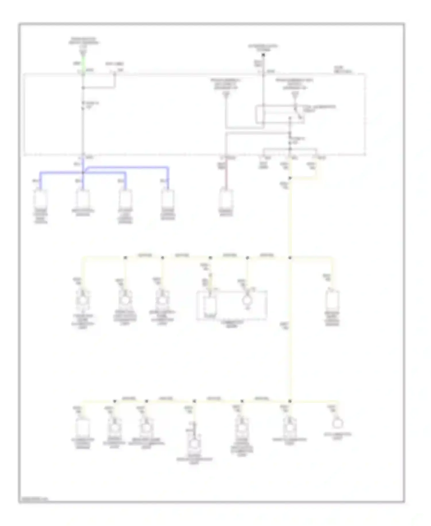 Impreza Subaru GD/GC/GG (2000-2002): Power distribution circuit (4 of 4)