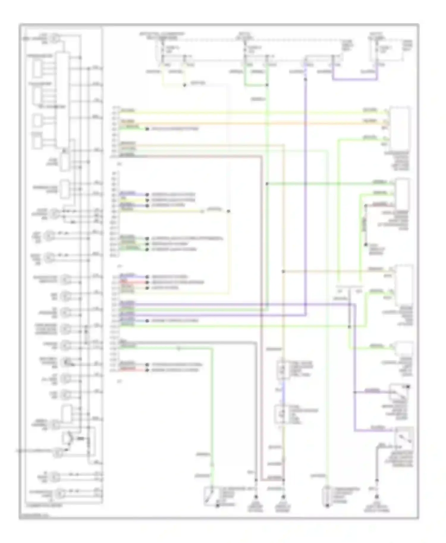 Wiring diagram cpu odometer for Subaru Impreza GD/GC/GG (2000-2002) (1 of 1)