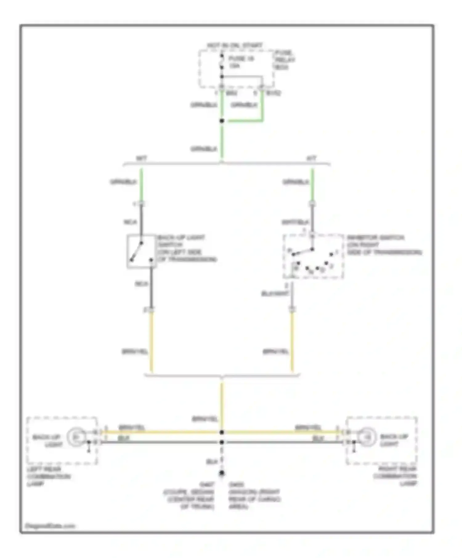 Wiring diagram hot in on, start for Subaru Impreza GD/GC/GG (2000-2002) (1 of 13)