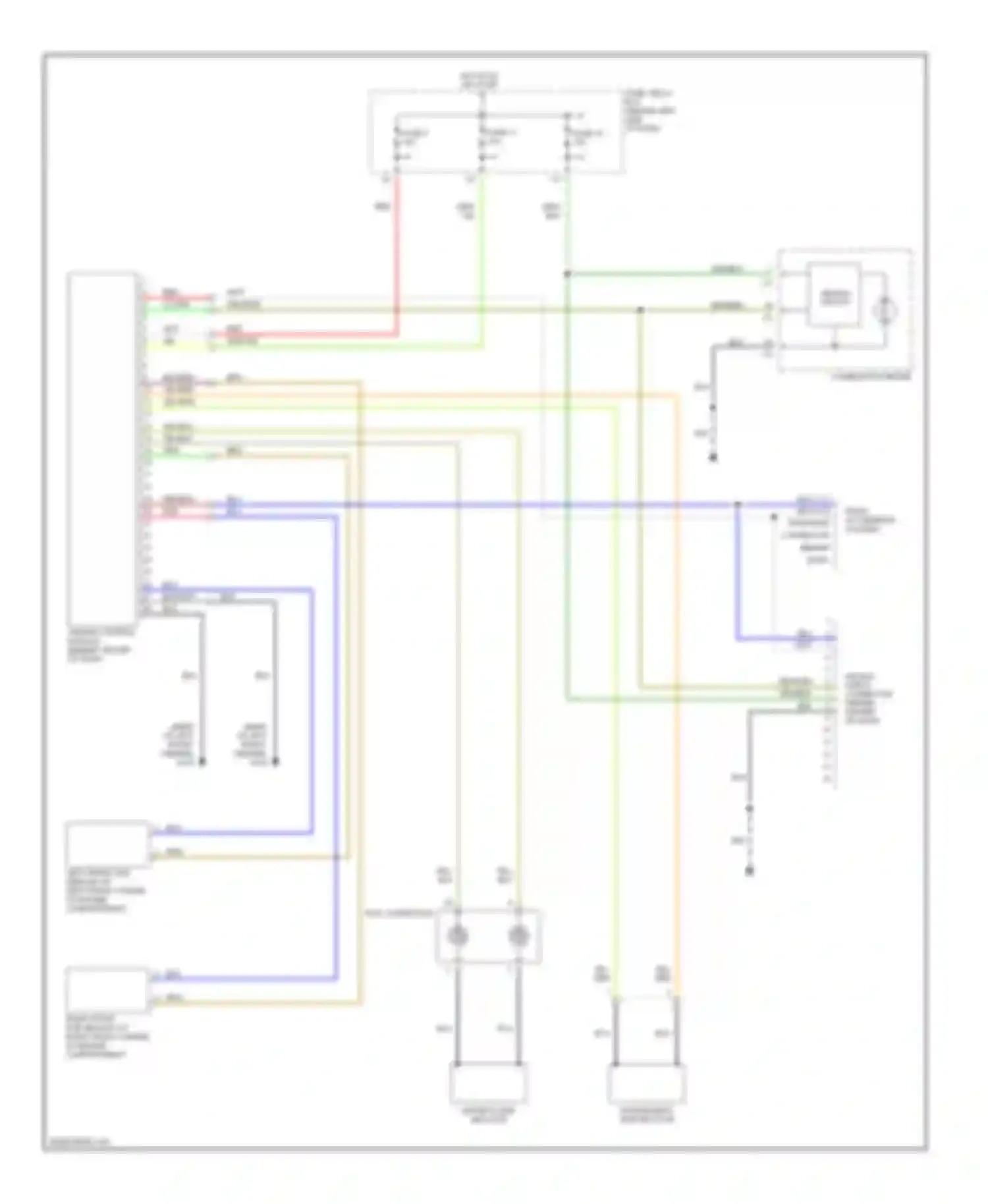 Wiring diagram passenger's side inflator for Subaru Impreza GD/GC/GG (2000-2002) (1 of 1)