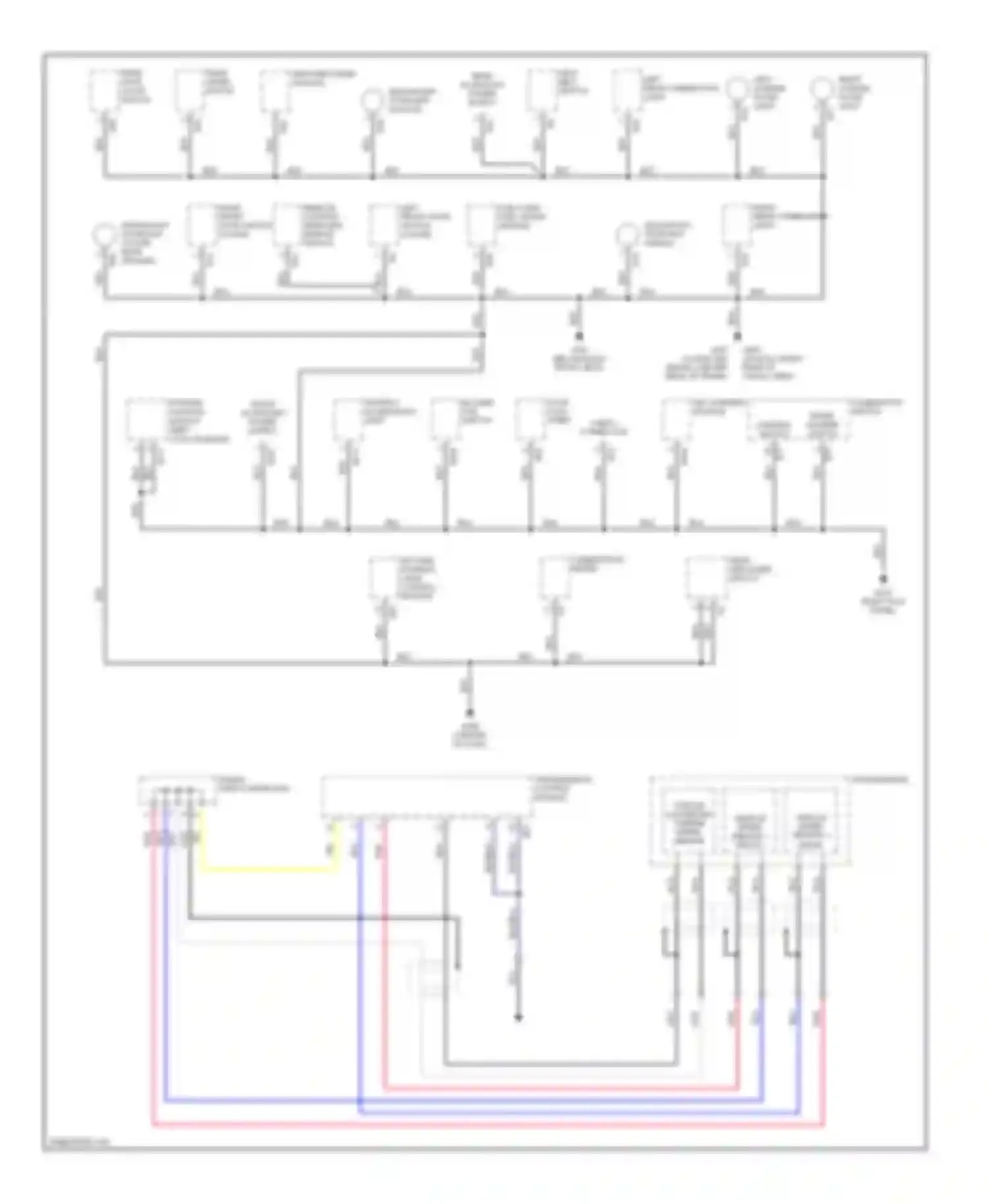 Wiring diagram remote control rearview mirror switch for Subaru Impreza GD/GC/GG (2000-2002) (1 of 3)