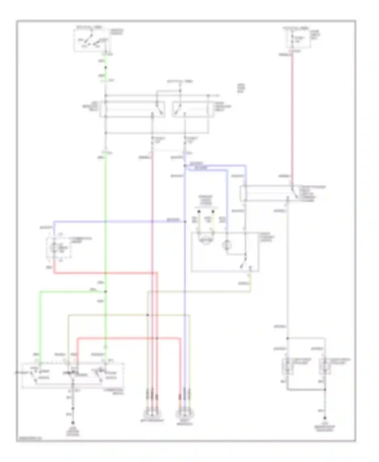 Wiring diagram right front foglight for Subaru Impreza GD/GC/GG (2000-2002) (2 of 2)