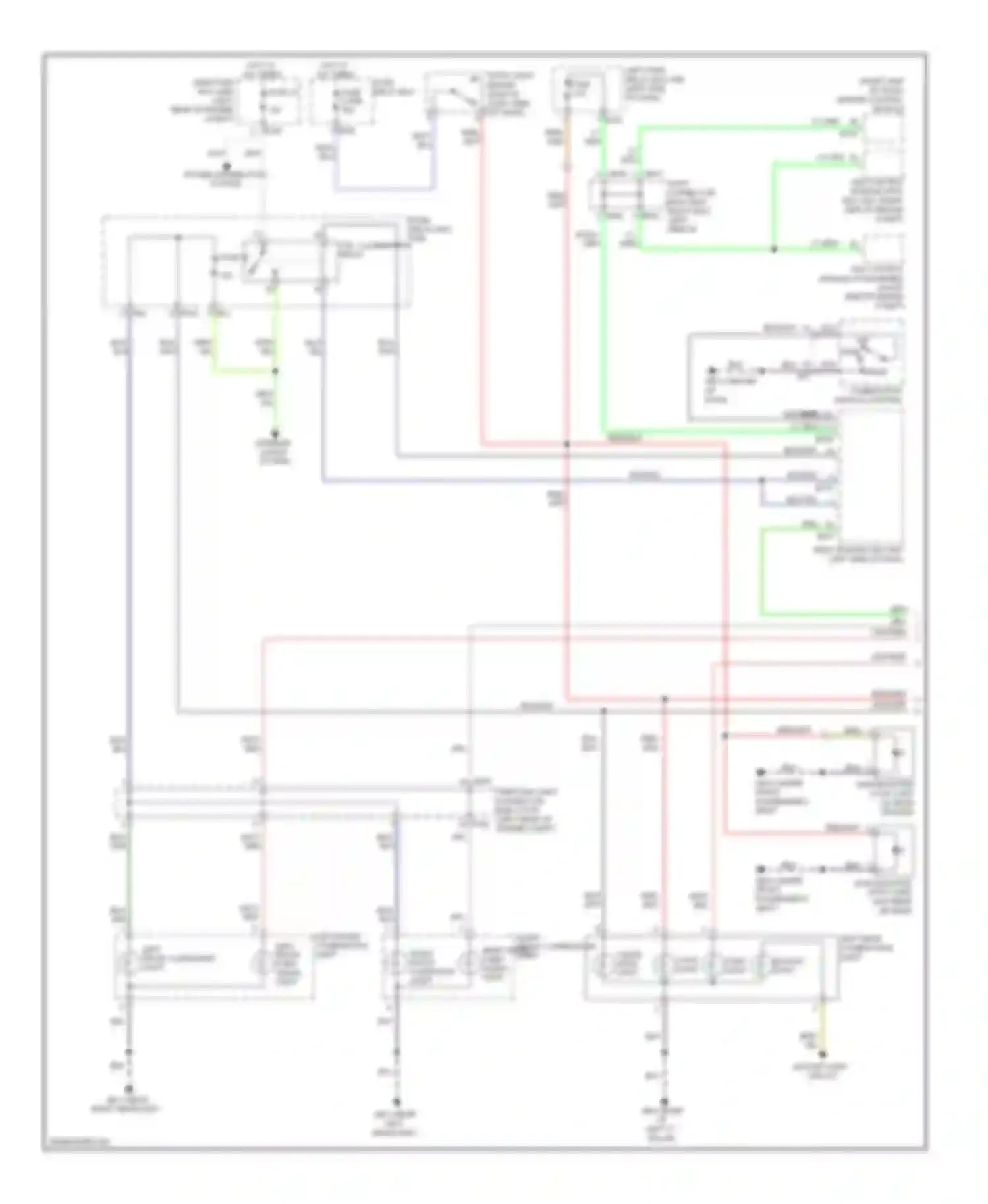 Impreza Subaru GH (2007-2011): Exterior lamps circuit, sedan (1 of 2)