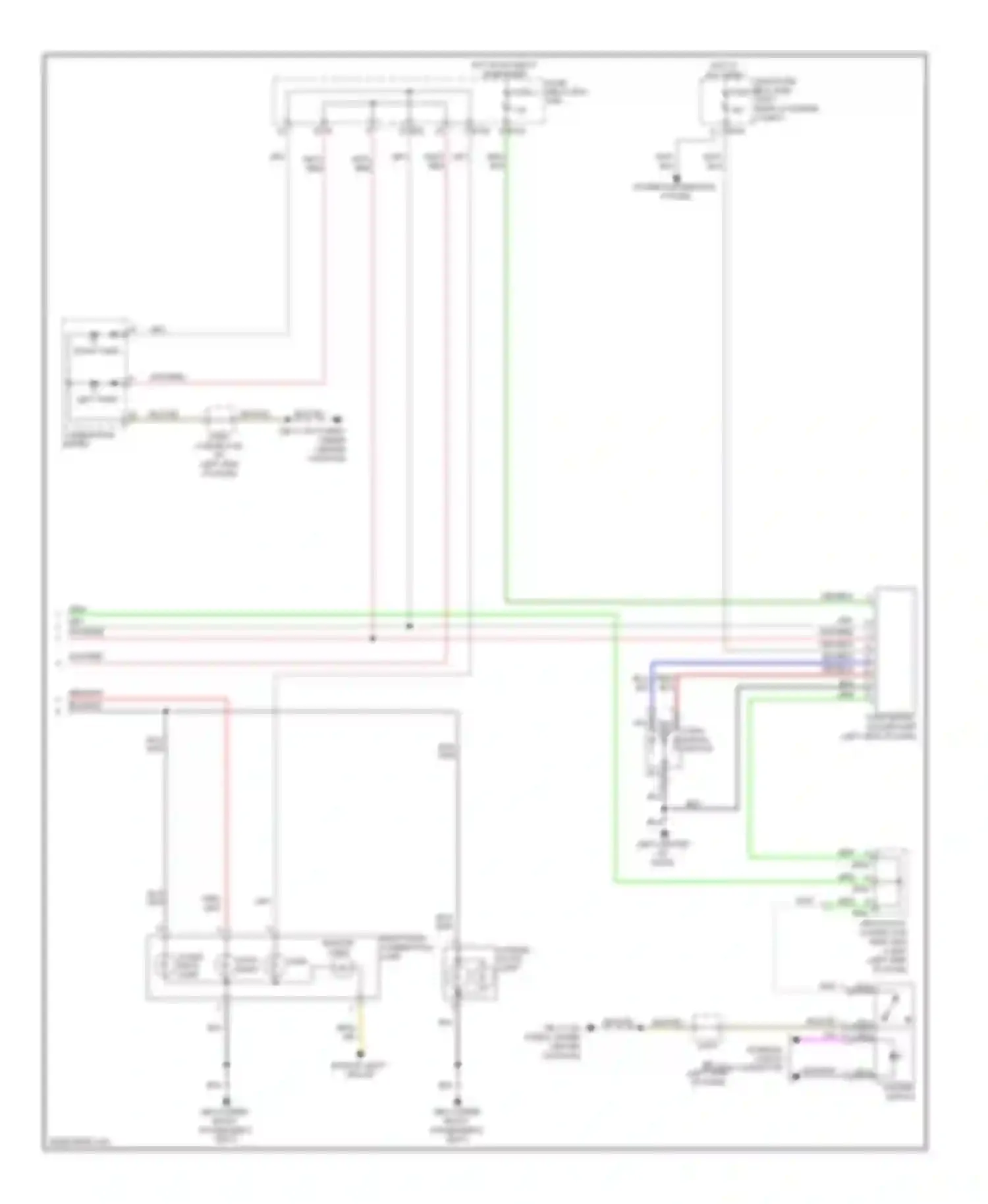 Impreza Subaru GH (2007-2011): Exterior lamps circuit, sedan (2 of 2)