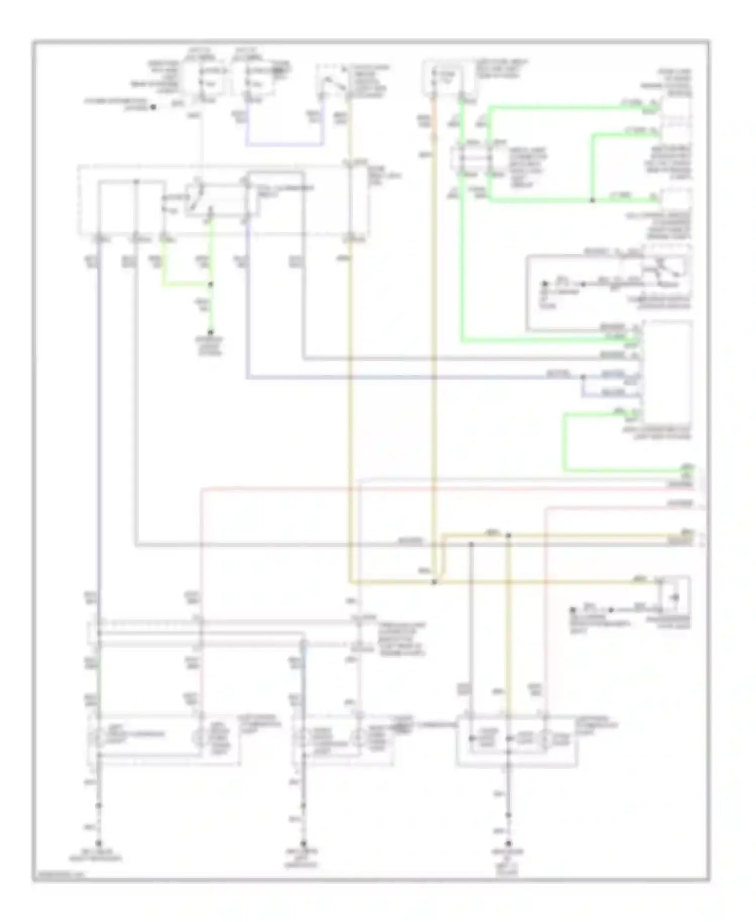 Impreza Subaru GH (2007-2011): Exterior lamps circuit, wagon (1 of 2)