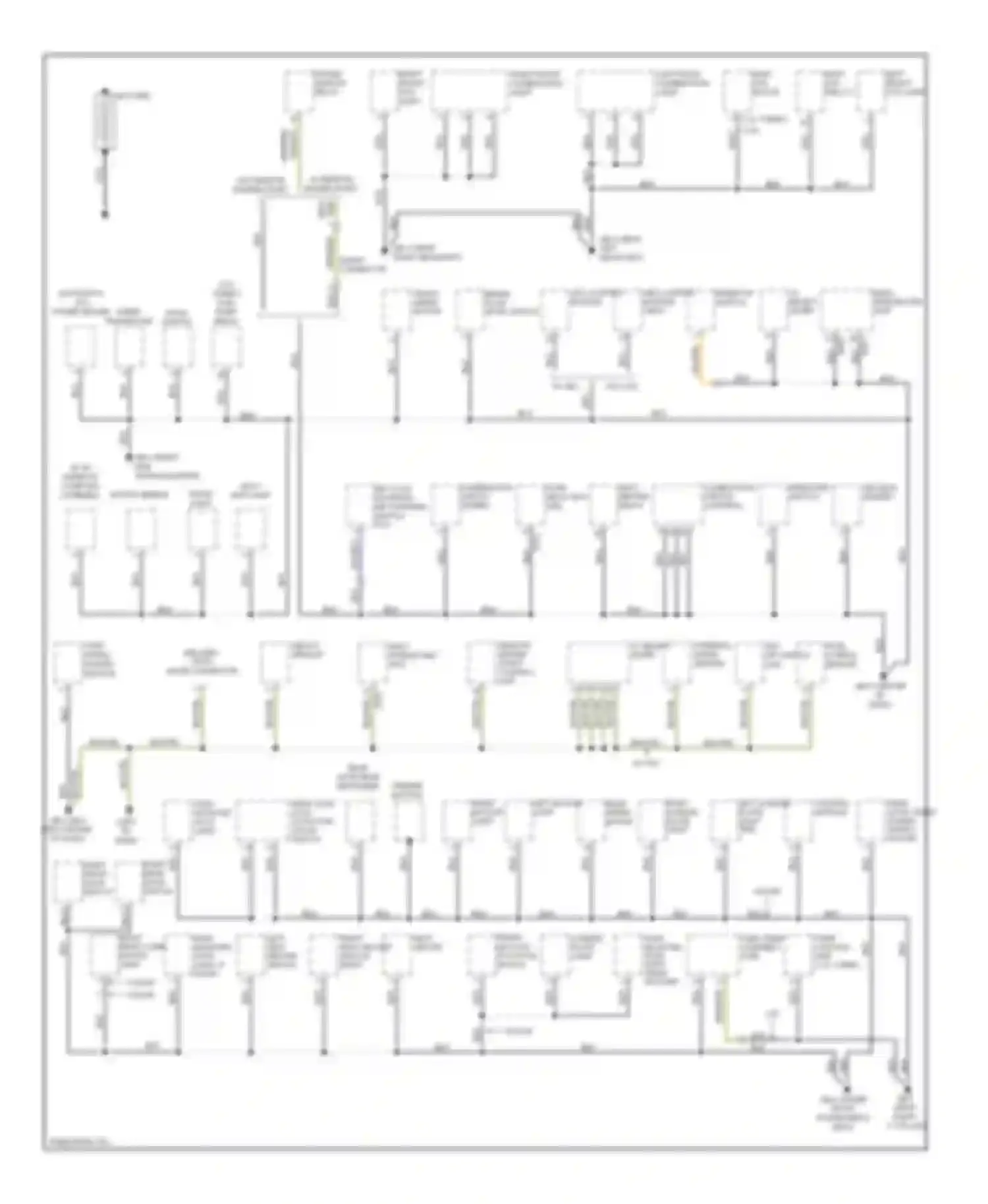 Impreza Subaru GH (2007-2011): Ground distribution circuit, except wrx sti (1 of 3)
