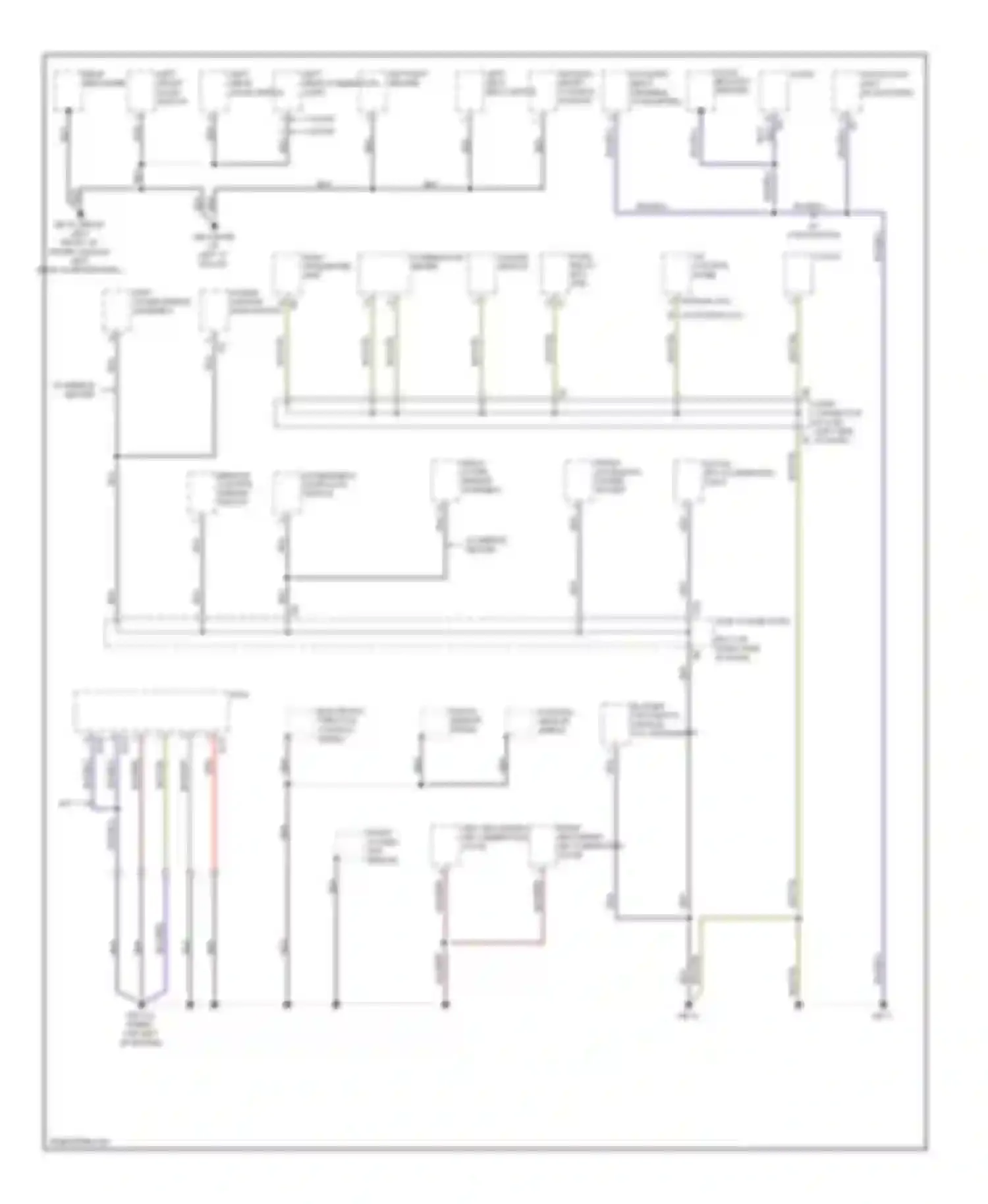Impreza Subaru GH (2007-2011): Ground distribution circuit, except wrx sti (2 of 3)