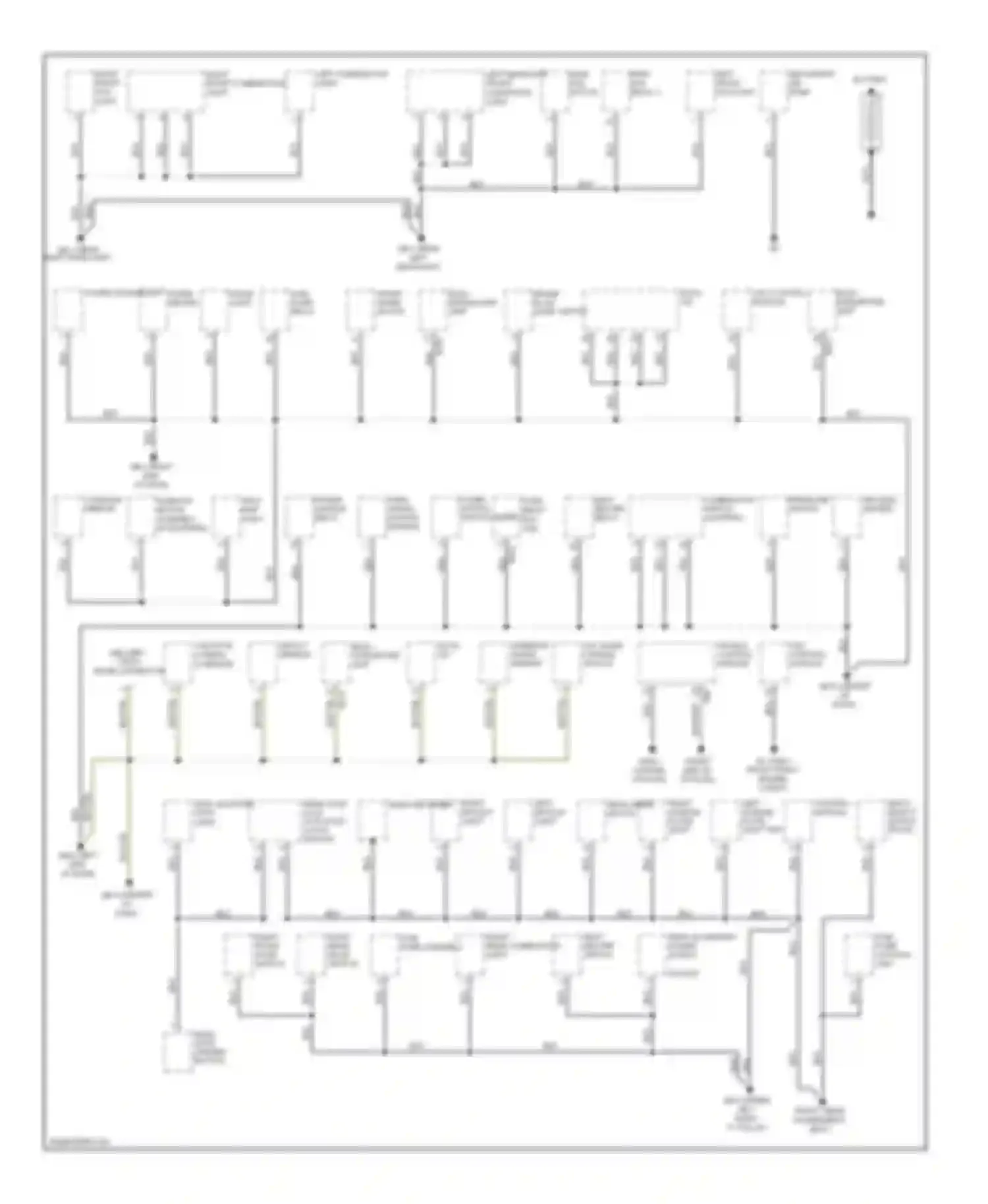 Impreza Subaru GH (2007-2011): Ground distribution circuit, wrx sti (1 of 2)
