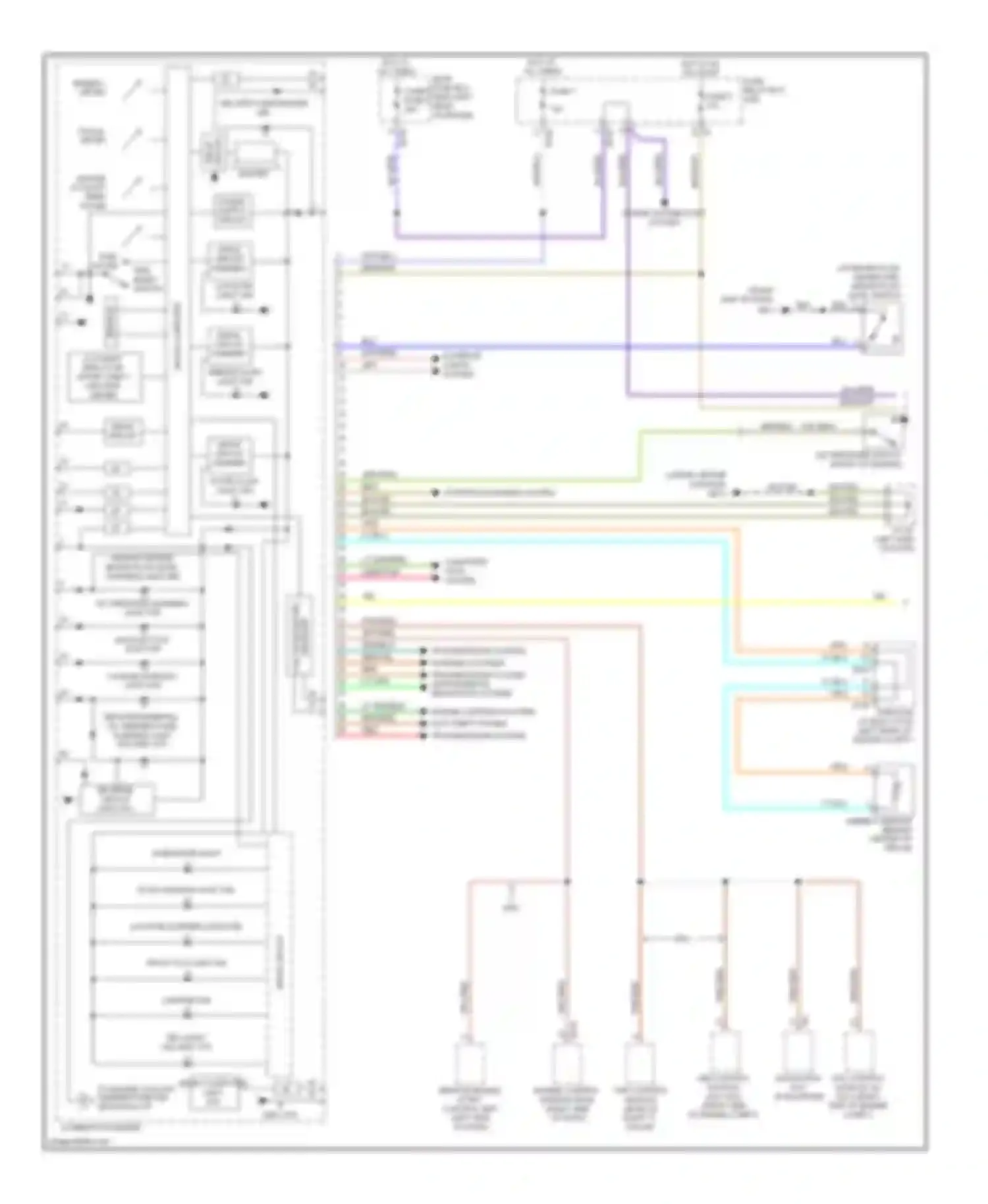 Impreza Subaru GH (2007-2011): Instrument cluster circuit (1 of 2)