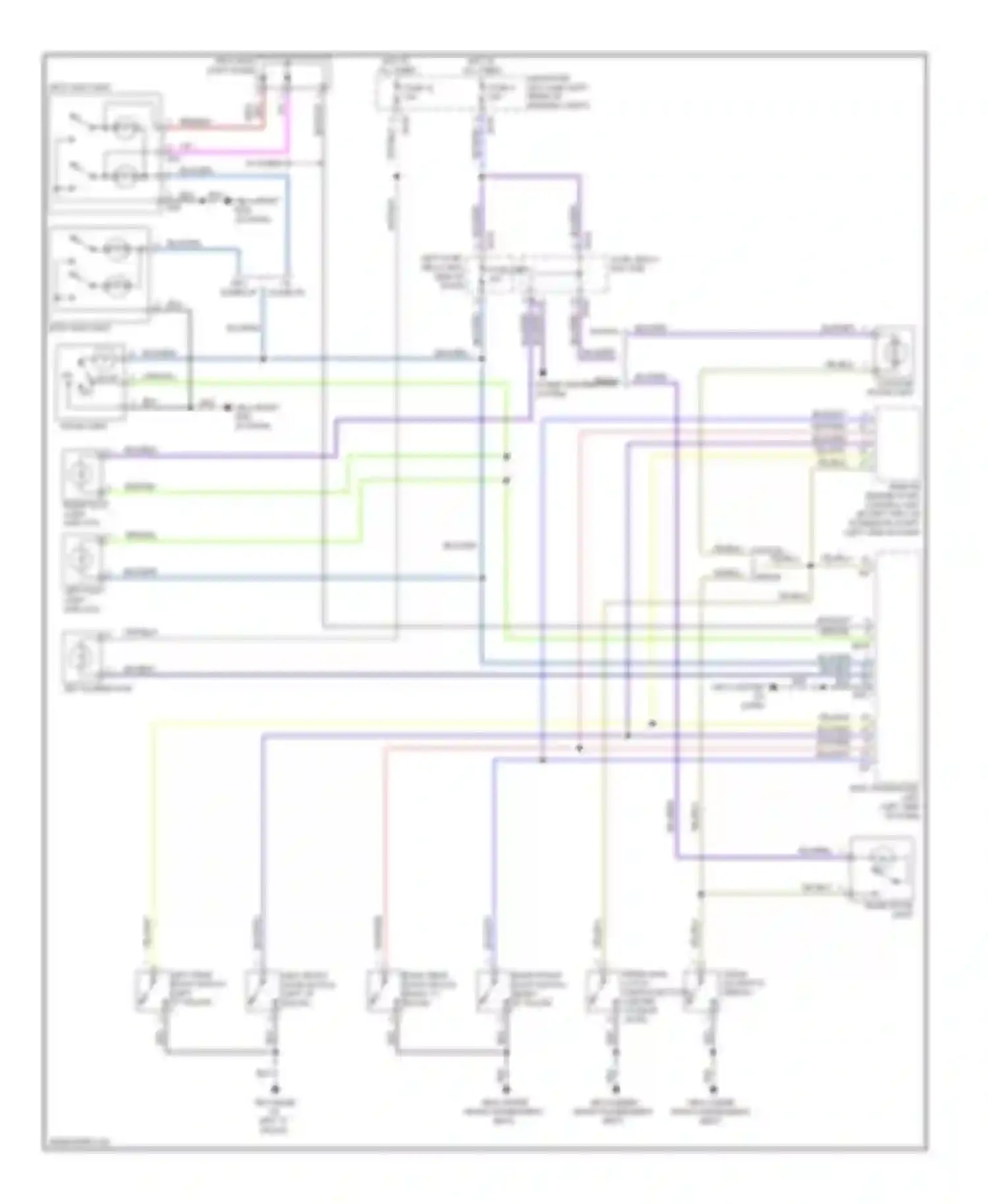 Impreza Subaru GH (2007-2011): Courtesy lamps circuit
