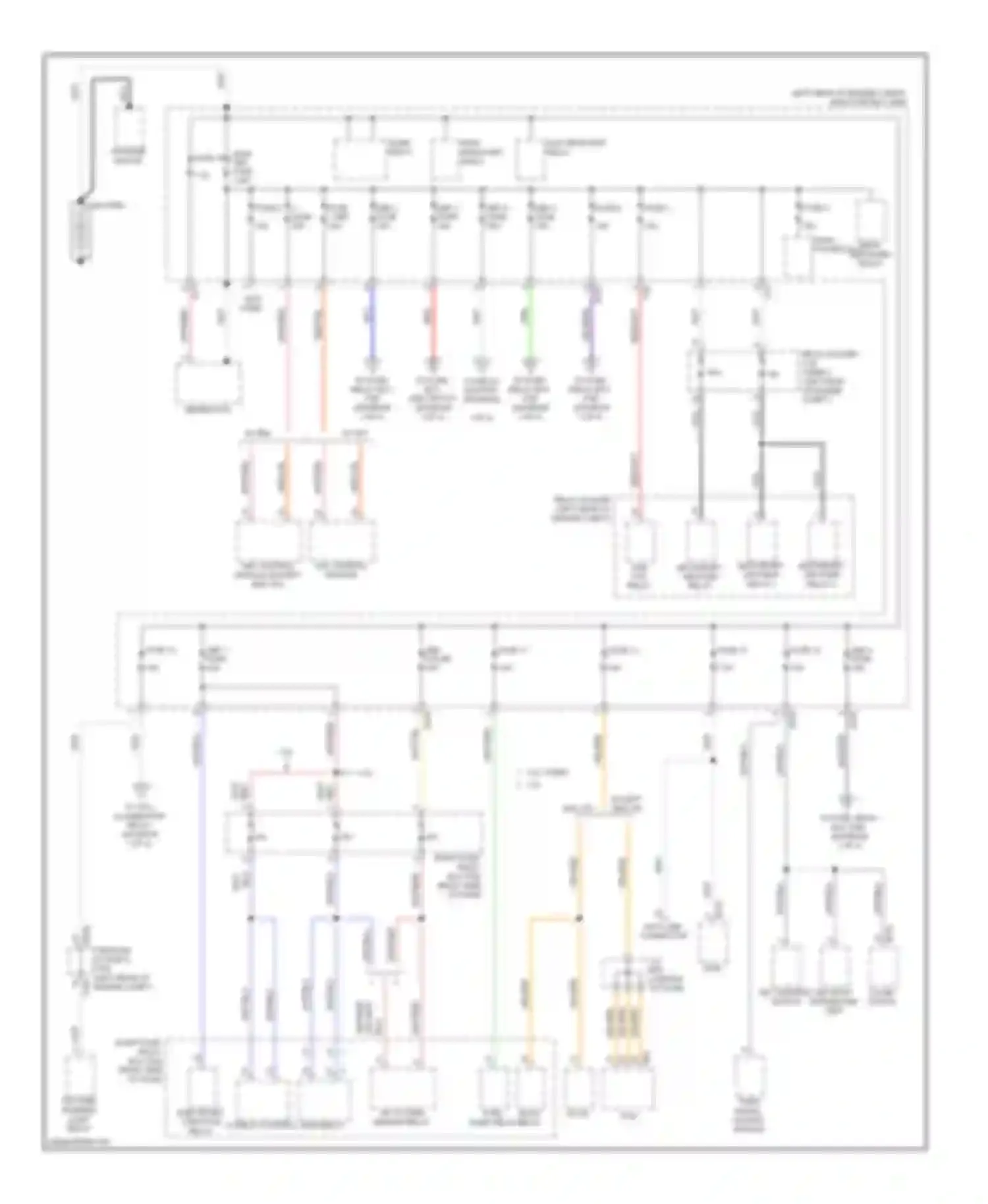 Impreza Subaru GH (2007-2011): Power distribution circuit (1 of 4)