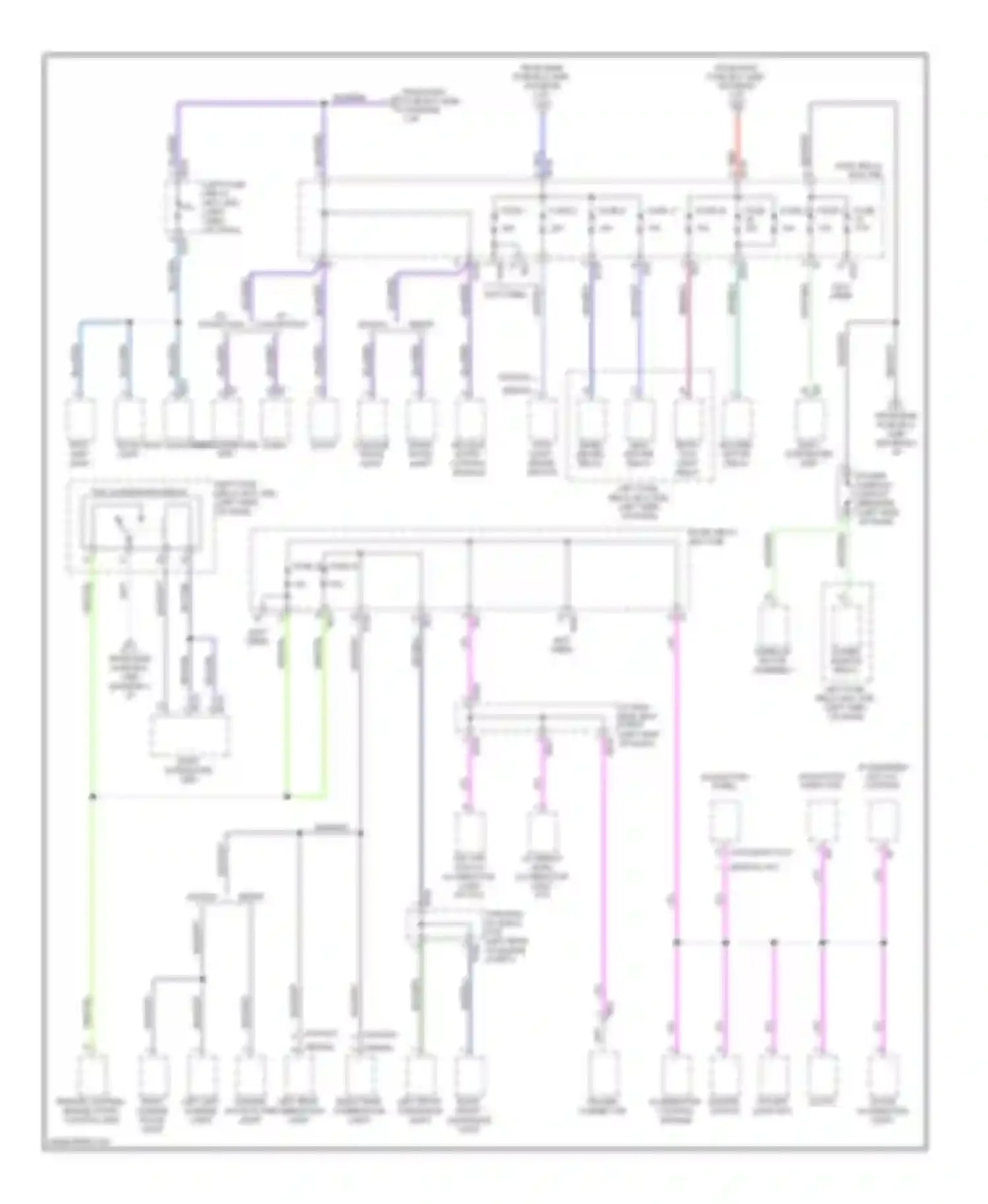 Impreza Subaru GH (2007-2011): Power distribution circuit (2 of 4)