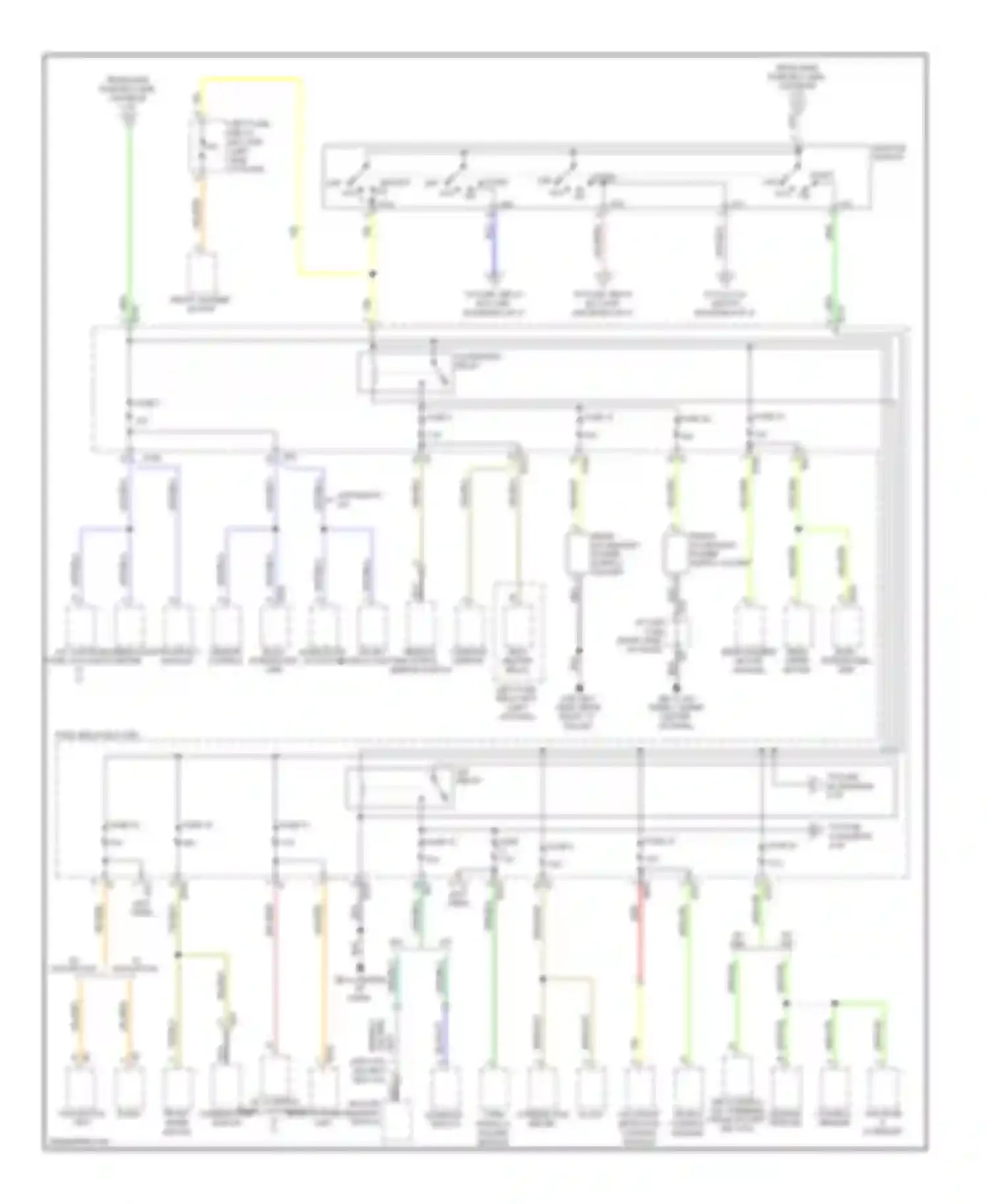 Impreza Subaru GH (2007-2011): Power distribution circuit (3 of 4)