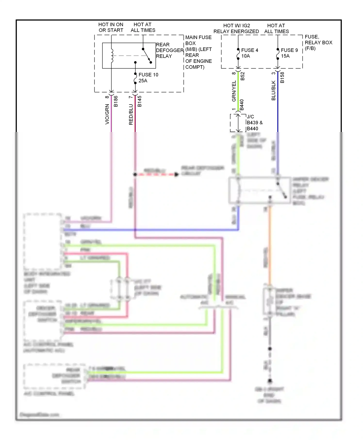 Subaru Impreza GH (2007-2011) a/c control panel wiring diagram  (9 of 9)