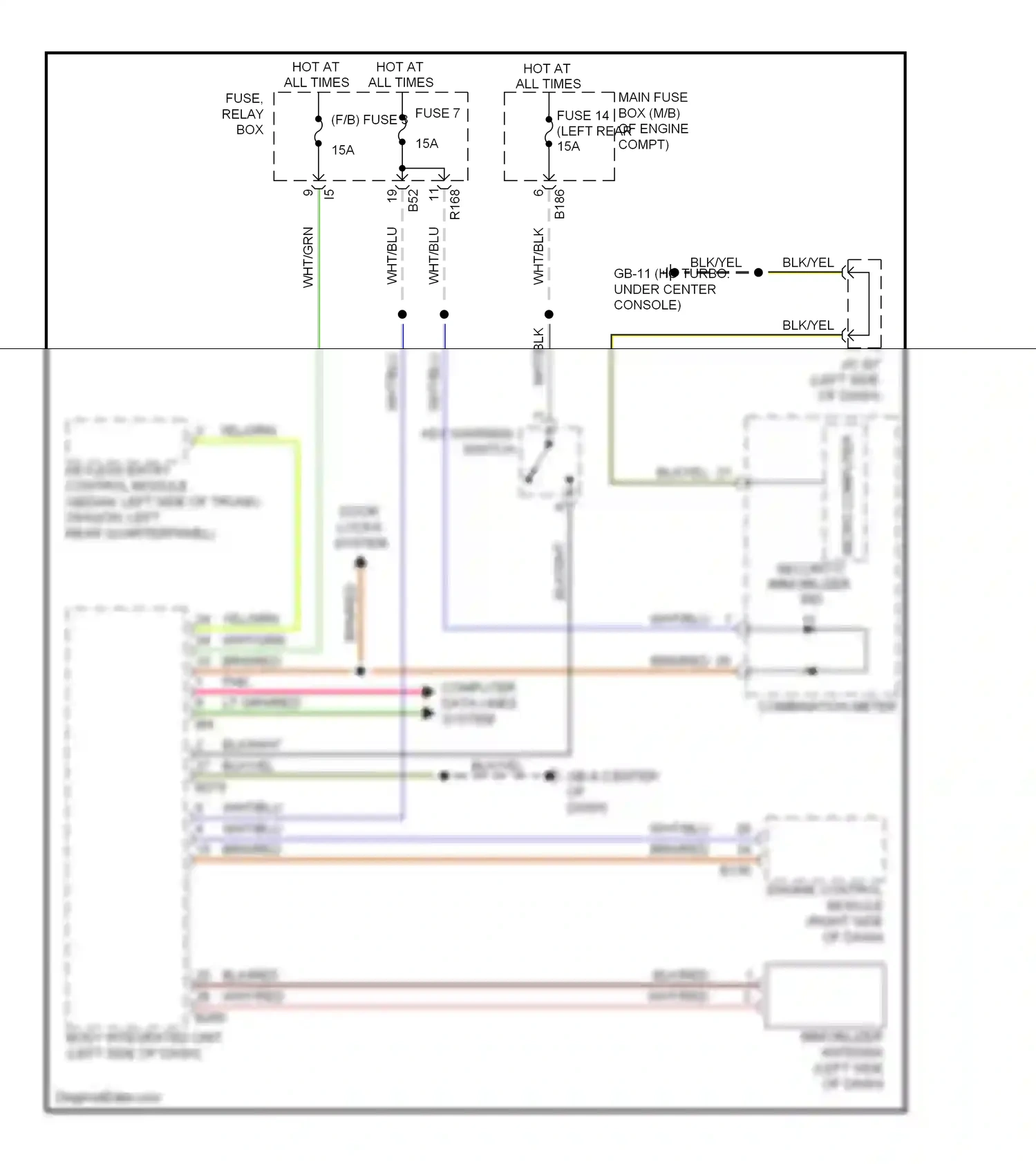 Subaru Impreza GH (2007-2011) computer data lines system wiring diagram  (9 of 26)