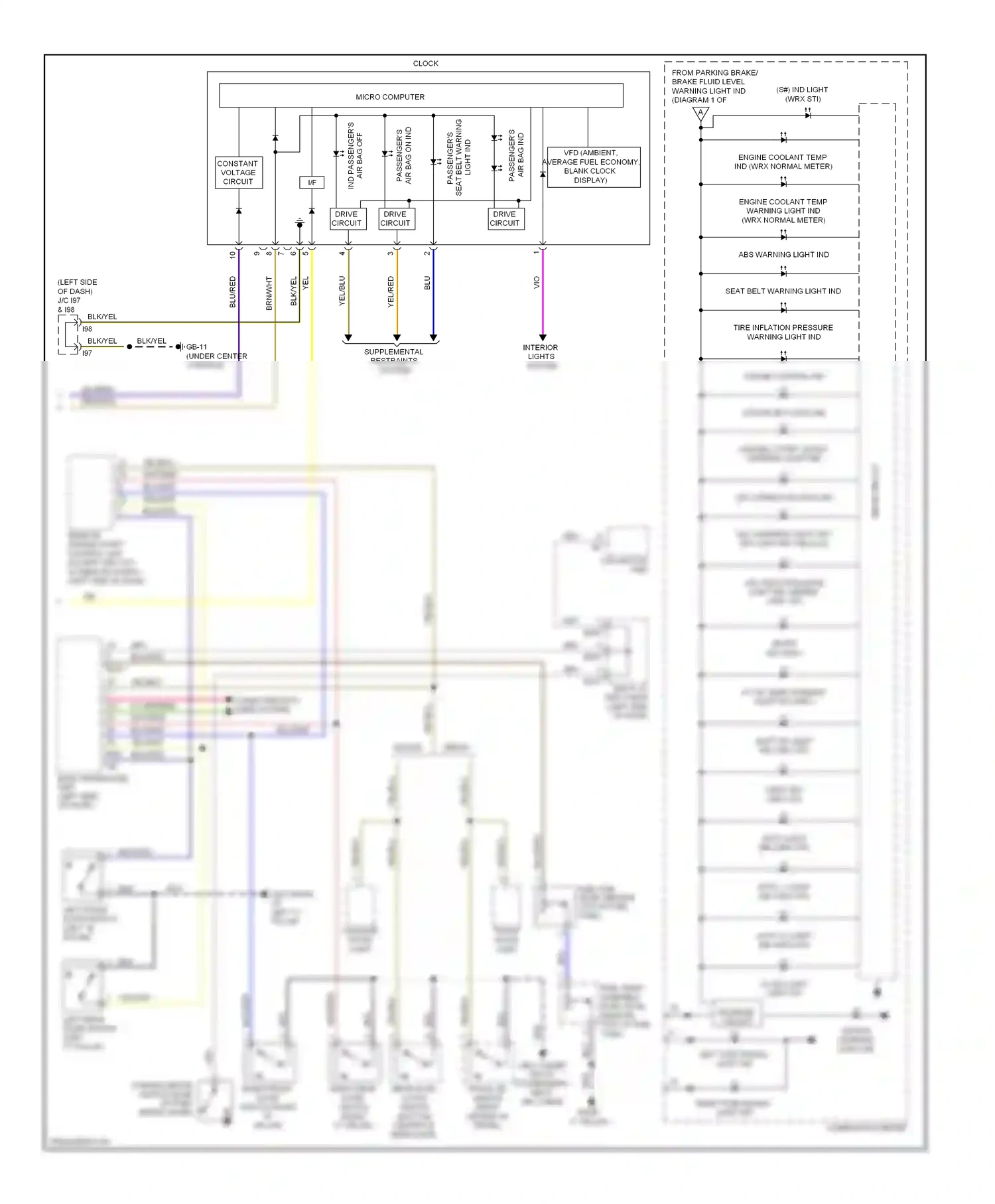 Subaru Impreza GH (2007-2011) micro computer wiring diagram  (13 of 17)