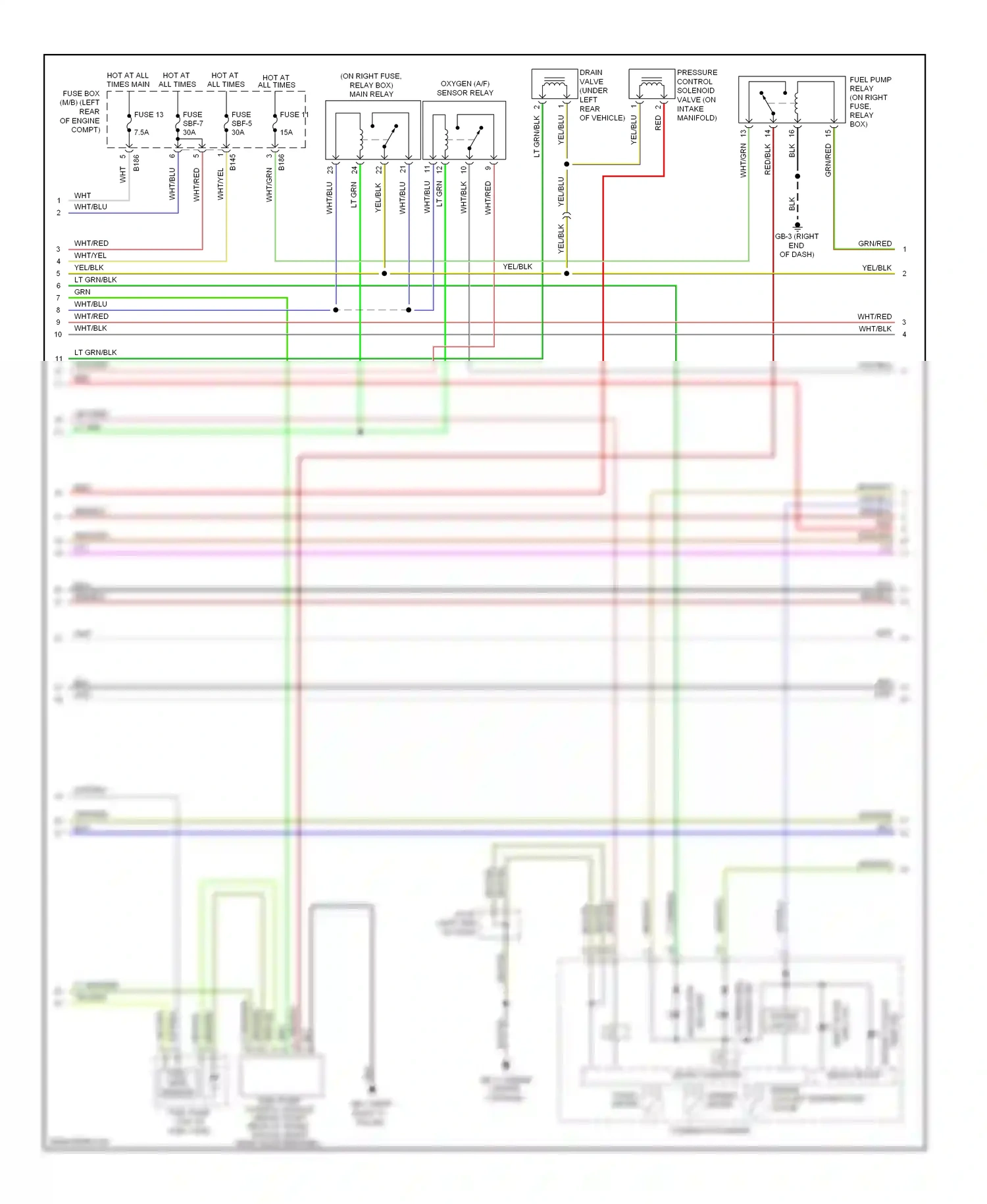 Subaru Impreza GH (2007-2011) micro computer wiring diagram  (10 of 17)