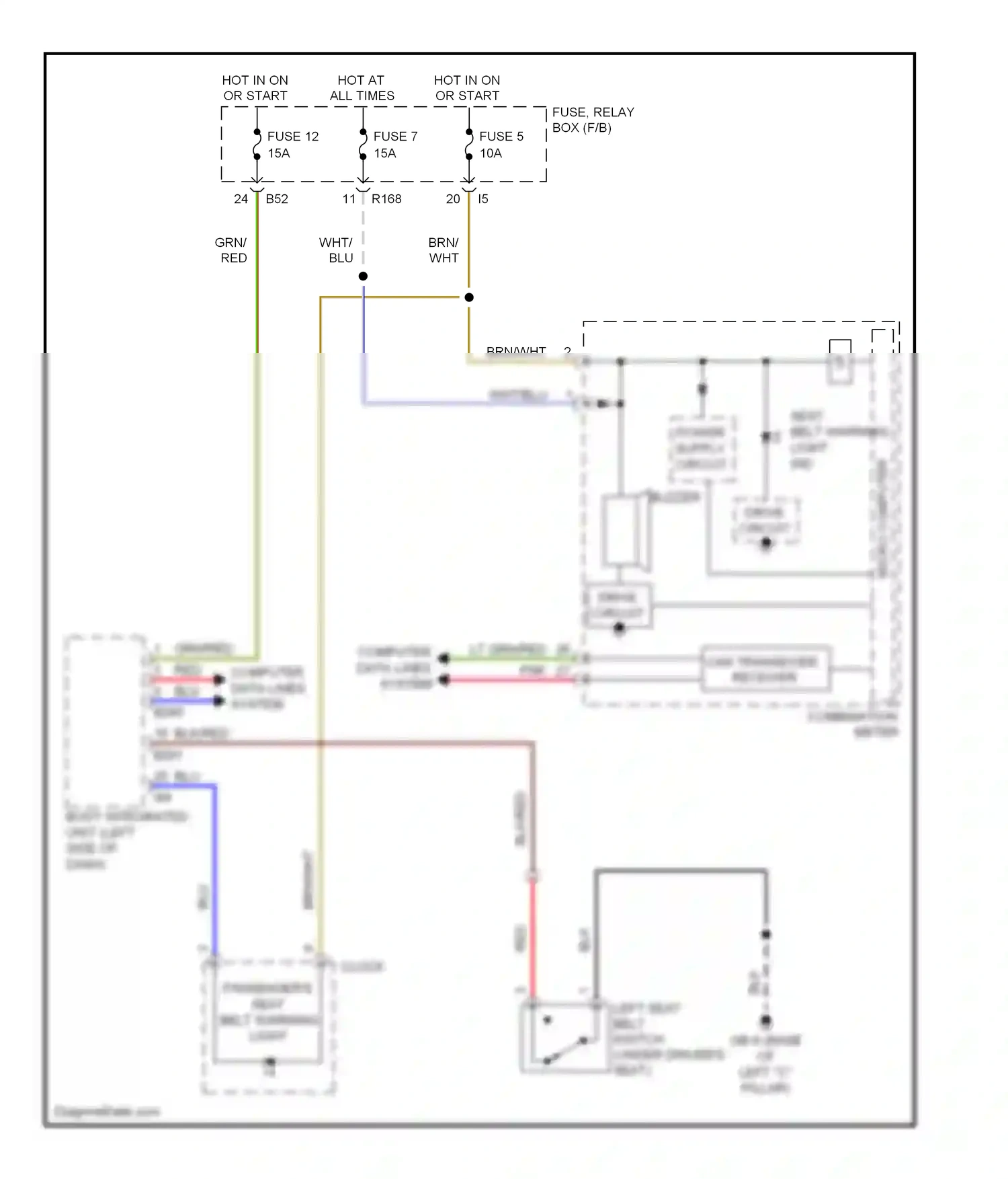 Subaru Impreza GH (2007-2011) micro computer wiring diagram  (15 of 17)
