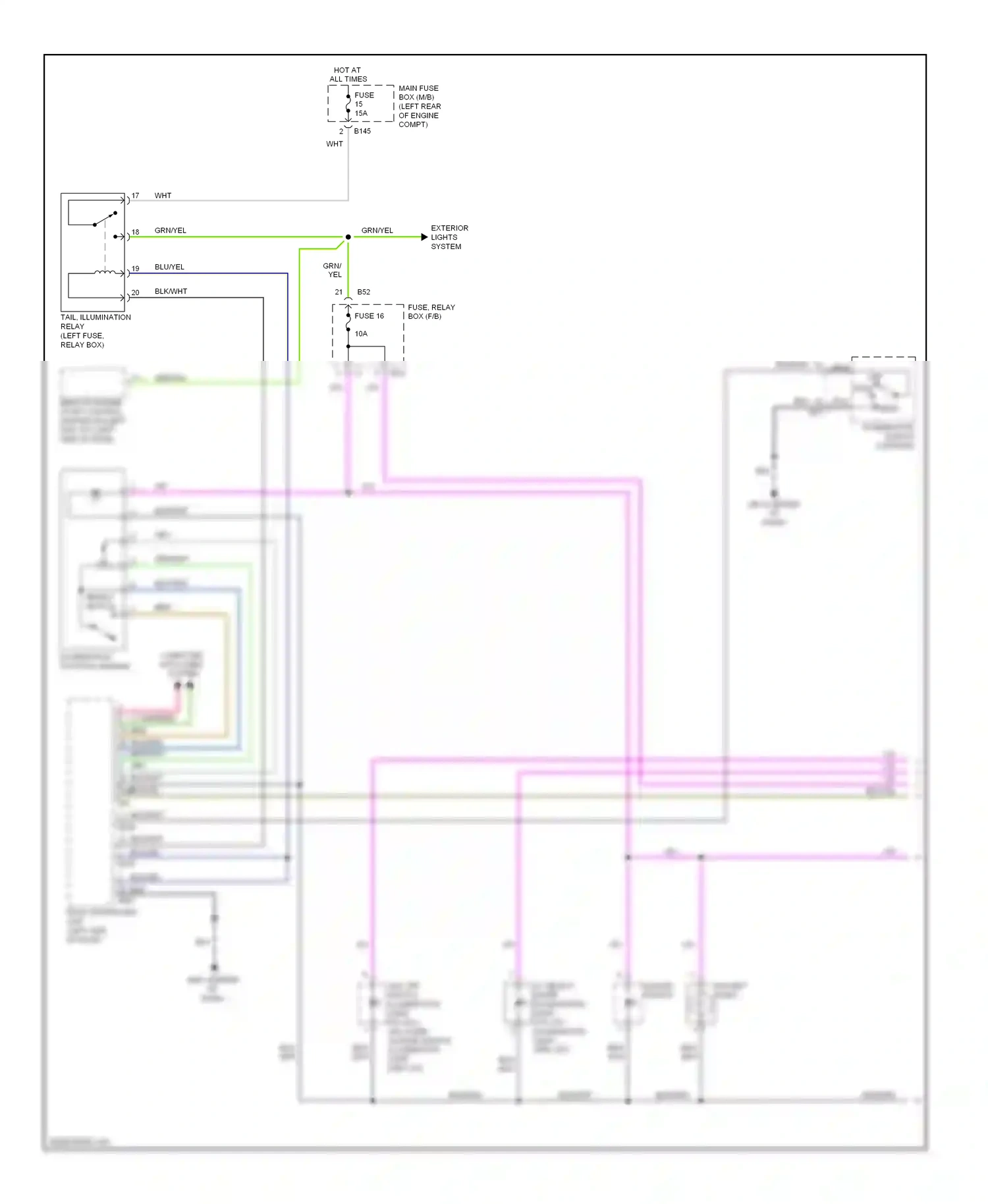 Subaru Impreza GH (2007-2011) remote engine start control module (except wrx sti) (left side of dash) wiring diagram  (1 of 1)