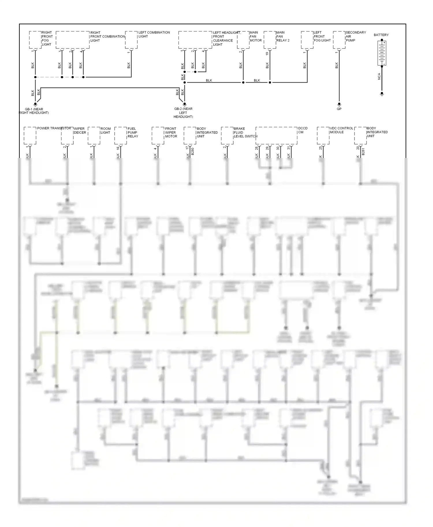 Subaru Impreza GH (2007-2011) vdc control module wiring diagram  (3 of 4)