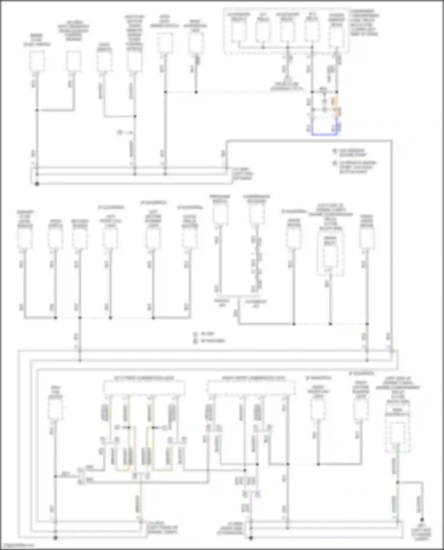 Impreza Subaru GK2 facelift (2019-2023): Ground distribution circuit (1 of 5)